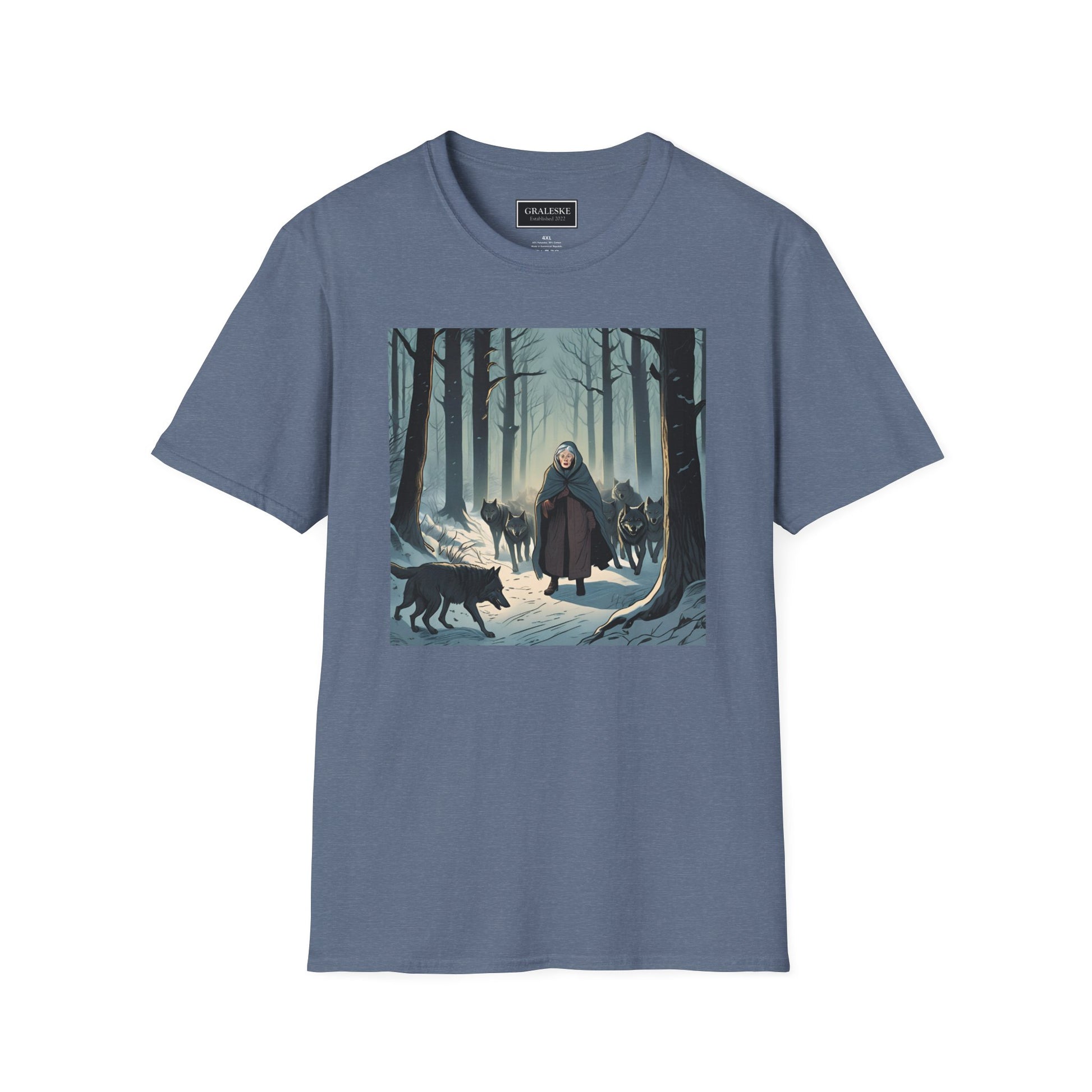 Grandma Leads Wolves Unisex T-Shirt - Graleske