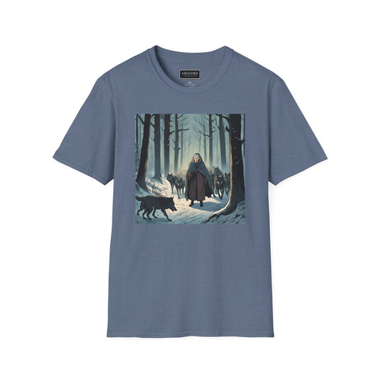 Grandma Leads Wolves Unisex T-Shirt - Graleske
