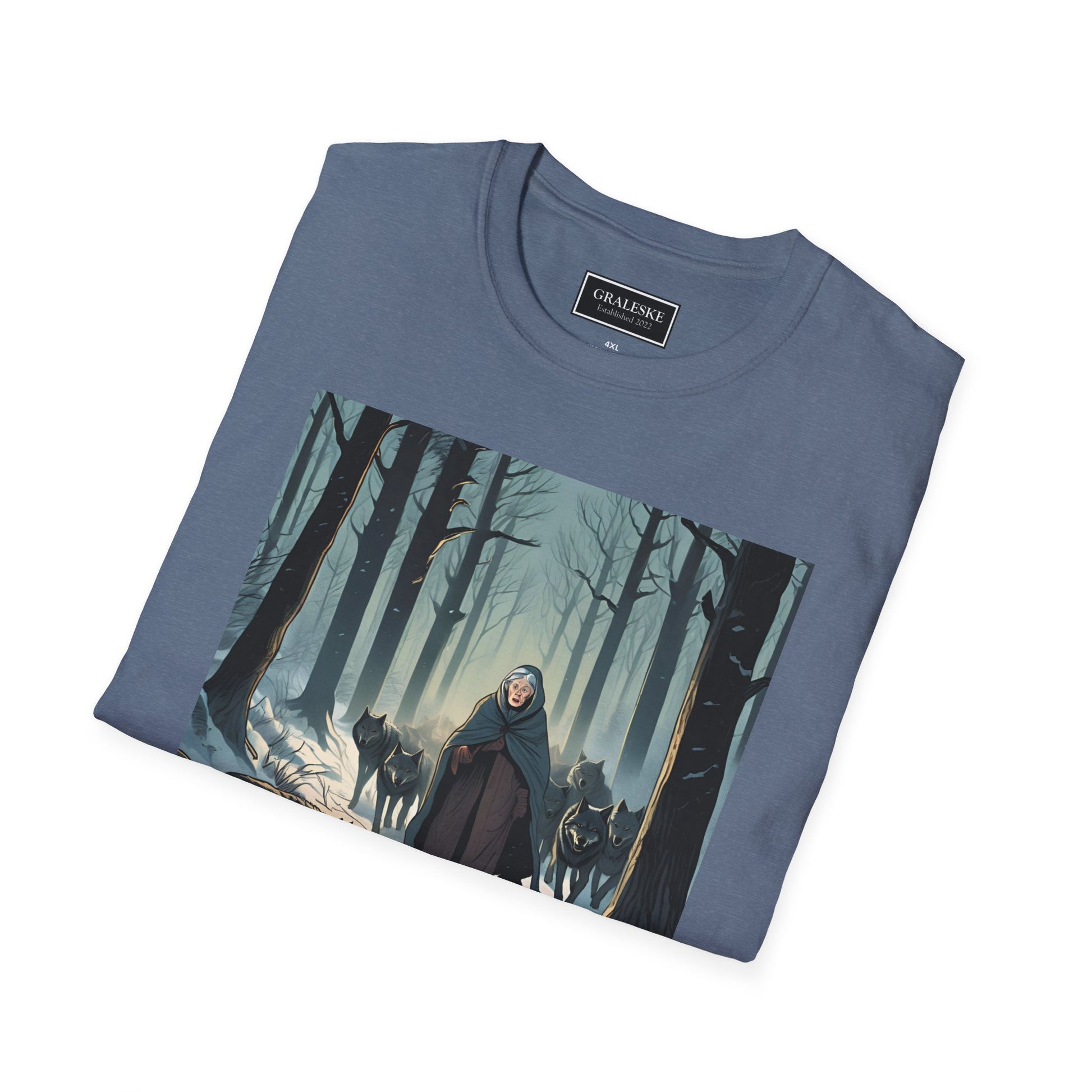 Grandma Leads Wolves Unisex T-Shirt - Graleske