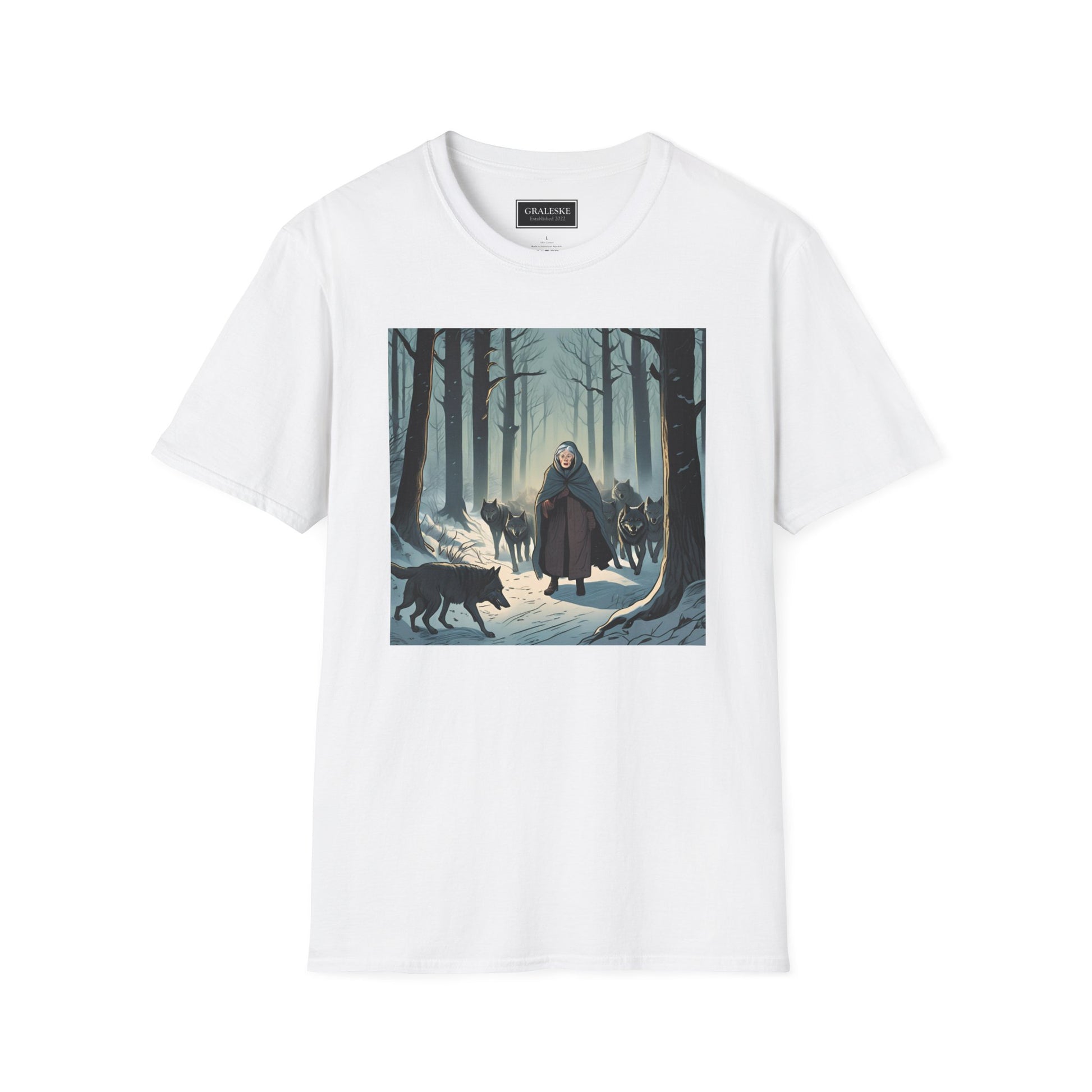 Grandma Leads Wolves Unisex T-Shirt - Graleske