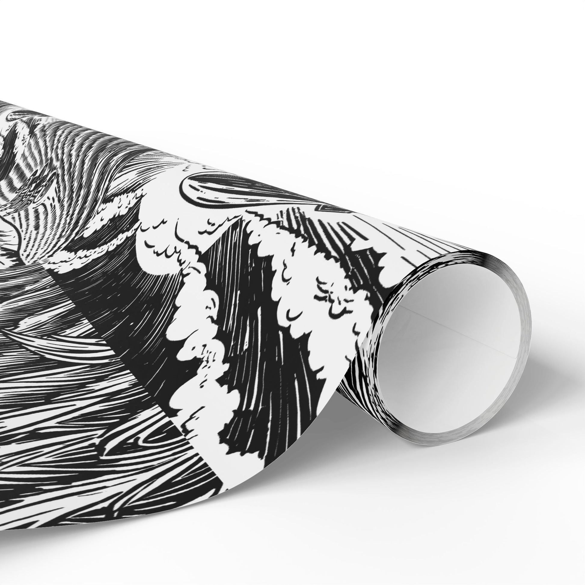 farmers and space blimp - Wrapping Papers - Graleske