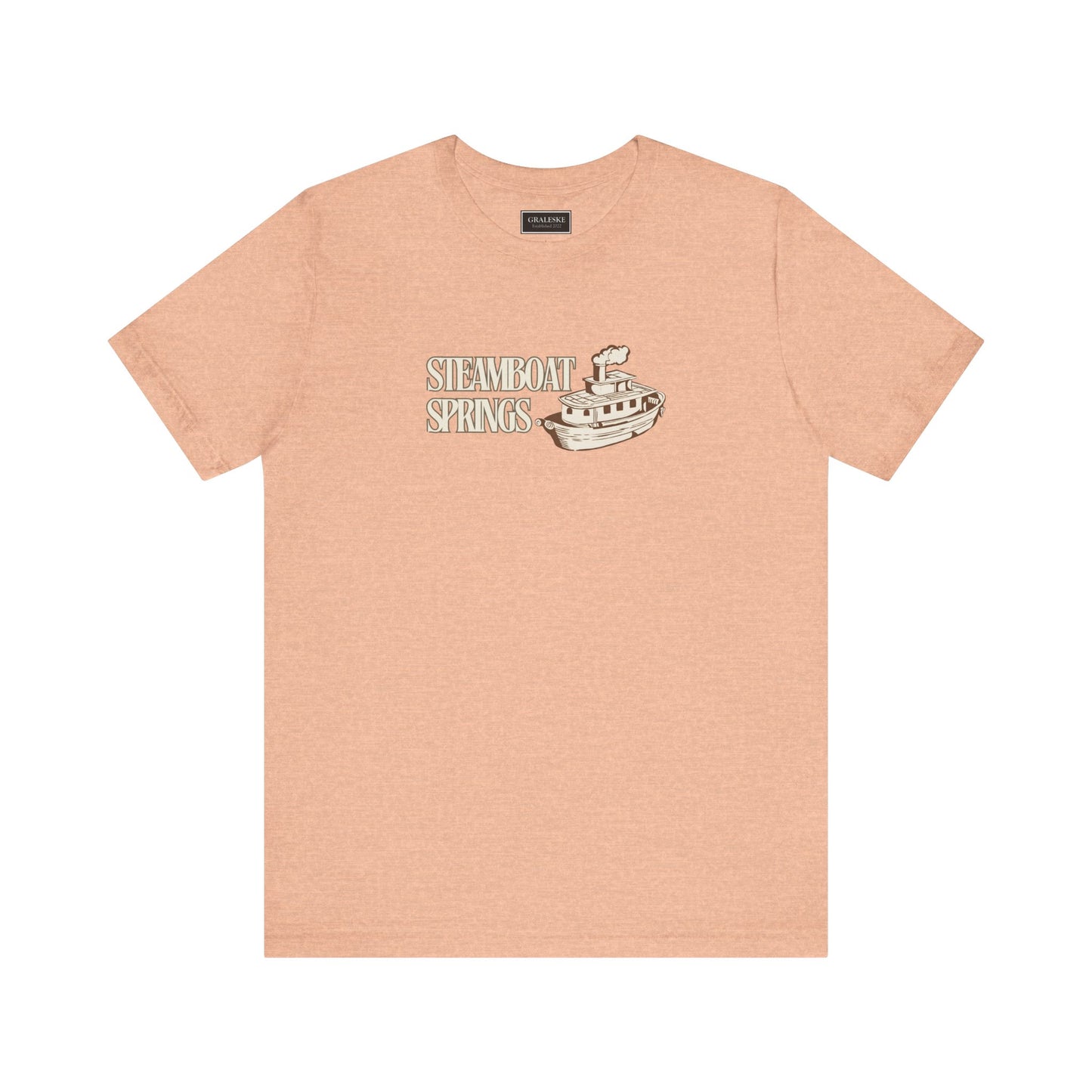 Small Towns Collection Unisex Tee - Steamboat Springs, Colorado Design - Graleske