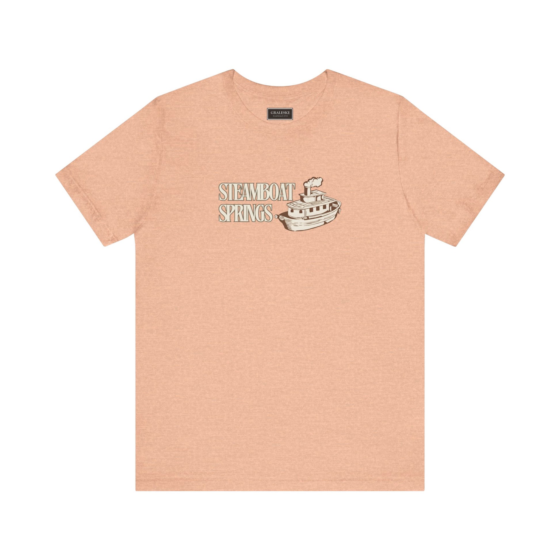 Small Towns Collection Unisex Tee - Steamboat Springs, Colorado Design - Graleske