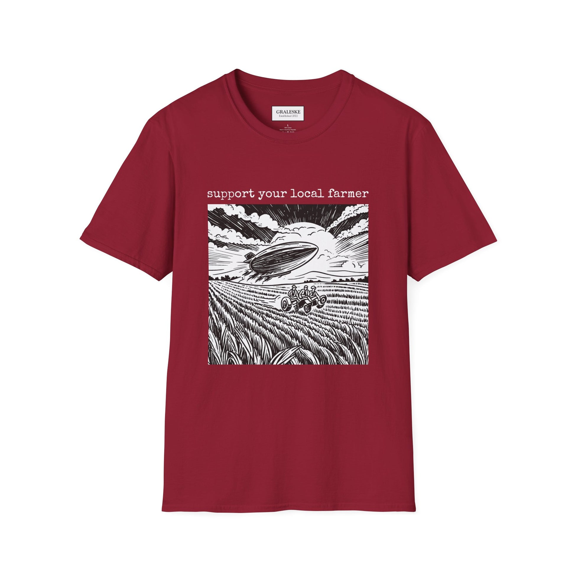 support your local farmer blimp - T-Shirt - Graleske