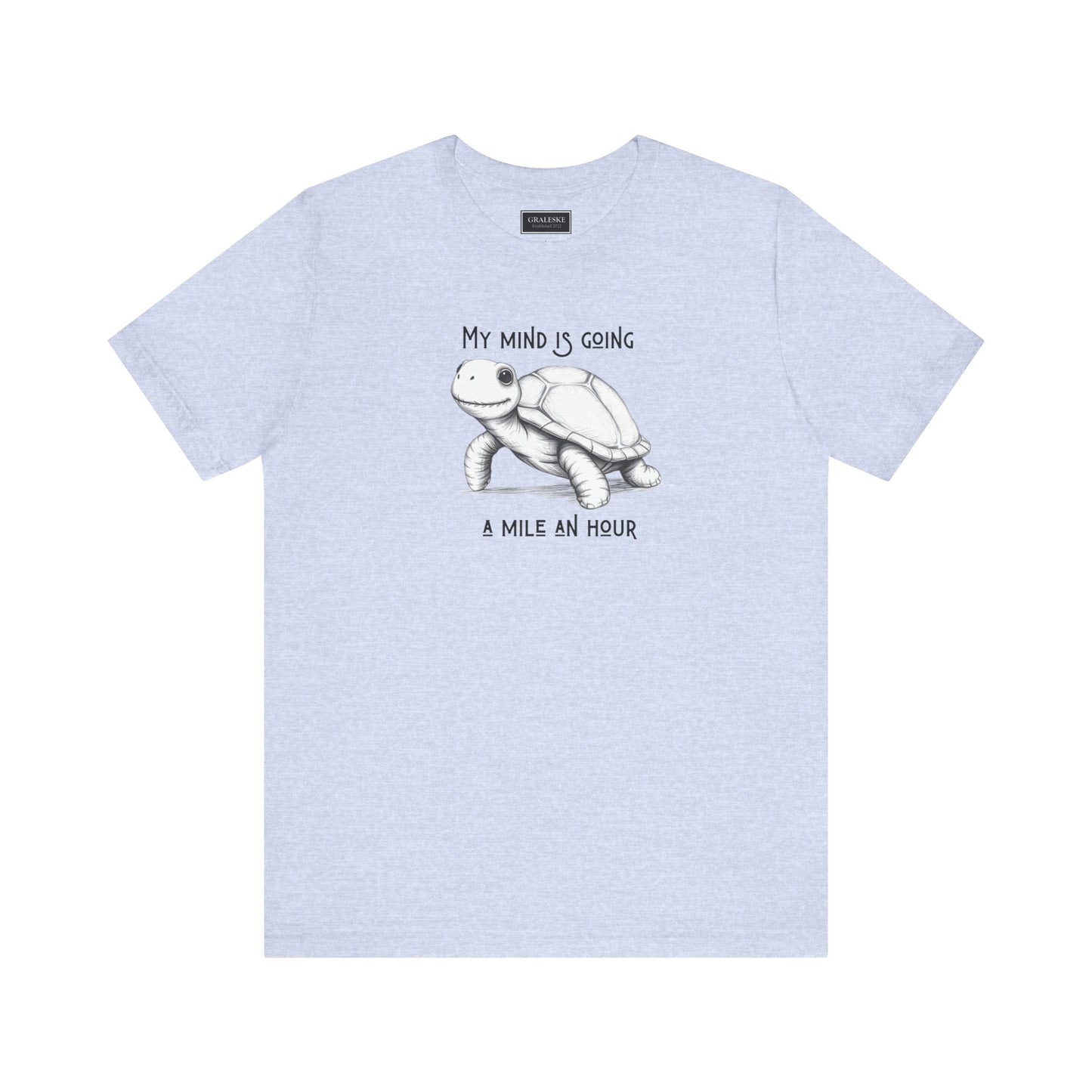 Office Inspired Tee - Unisex T-shirt with 'My Mind Is Going A Mile An Hour' Design