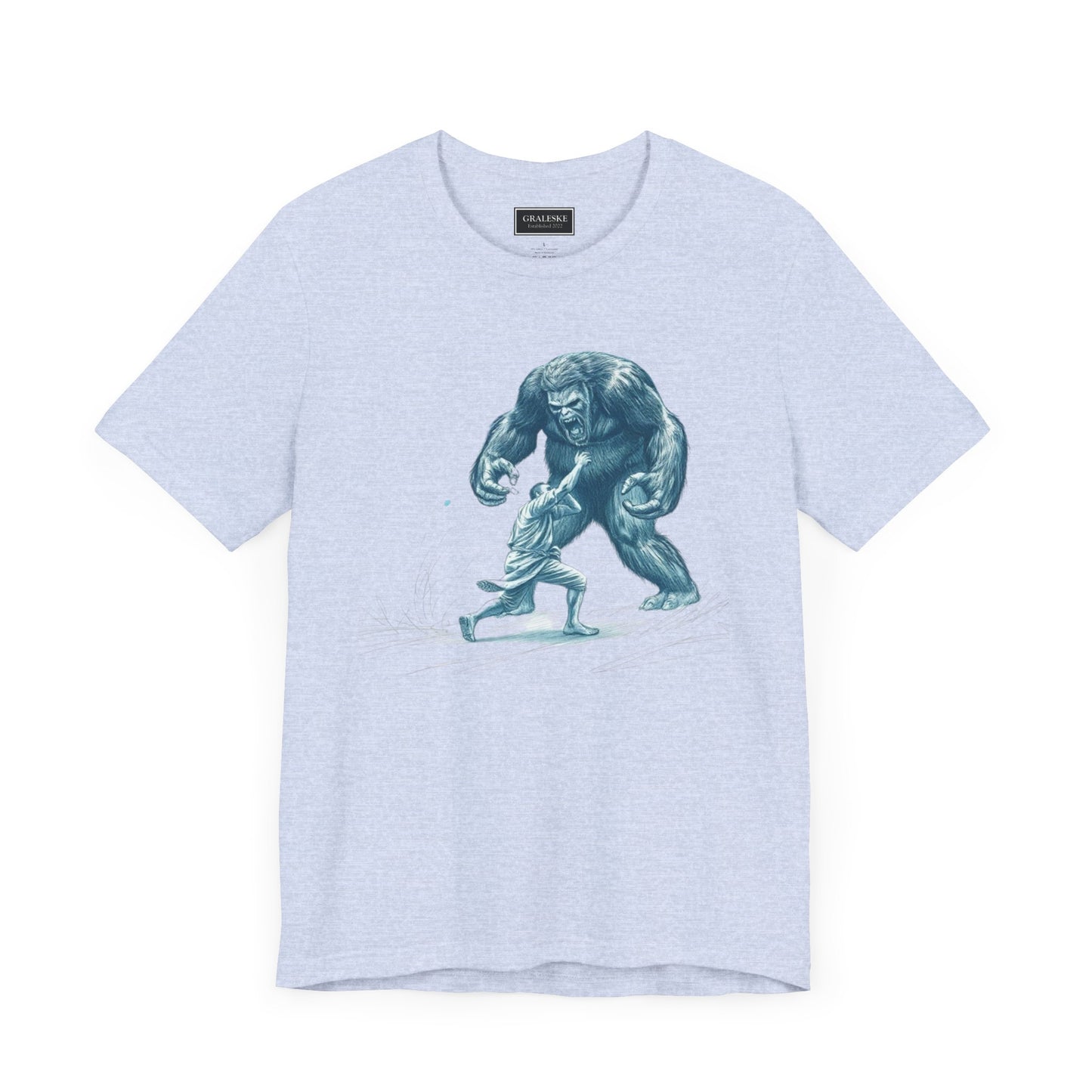 Man Fighting Bigfoot T-Shirt