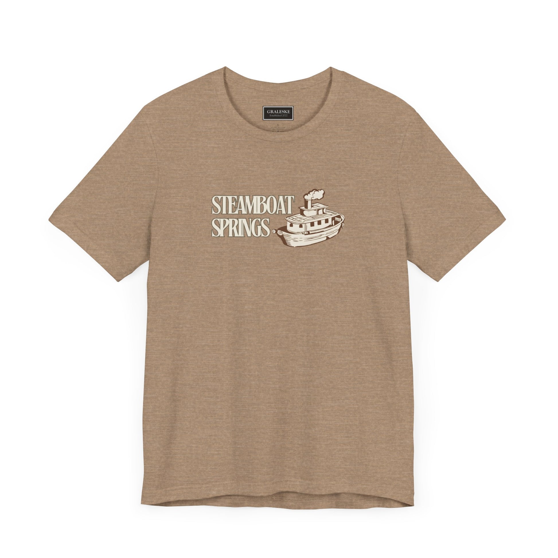 Small Towns Collection Unisex Tee - Steamboat Springs, Colorado Design - Graleske