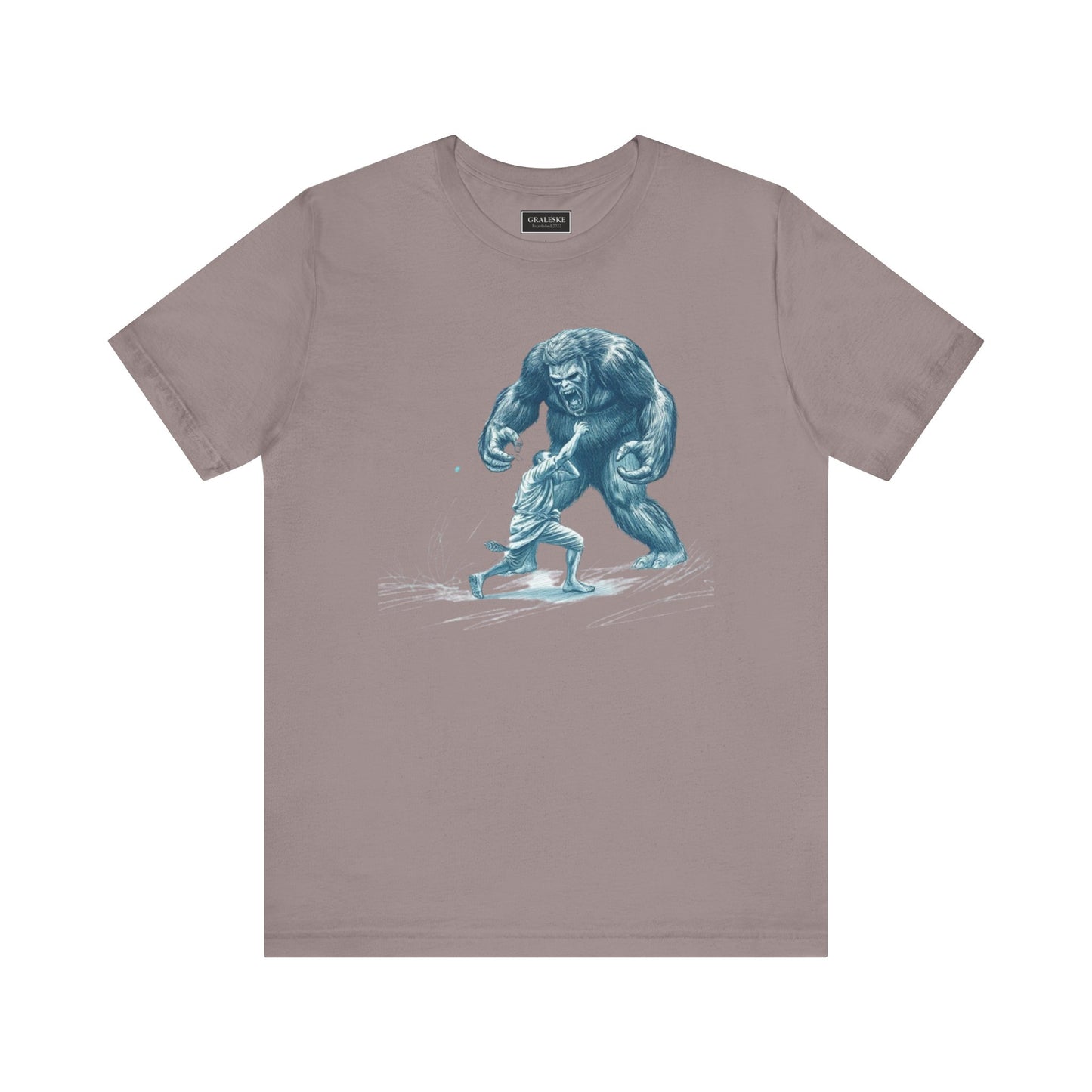 Man Fighting Bigfoot T-Shirt