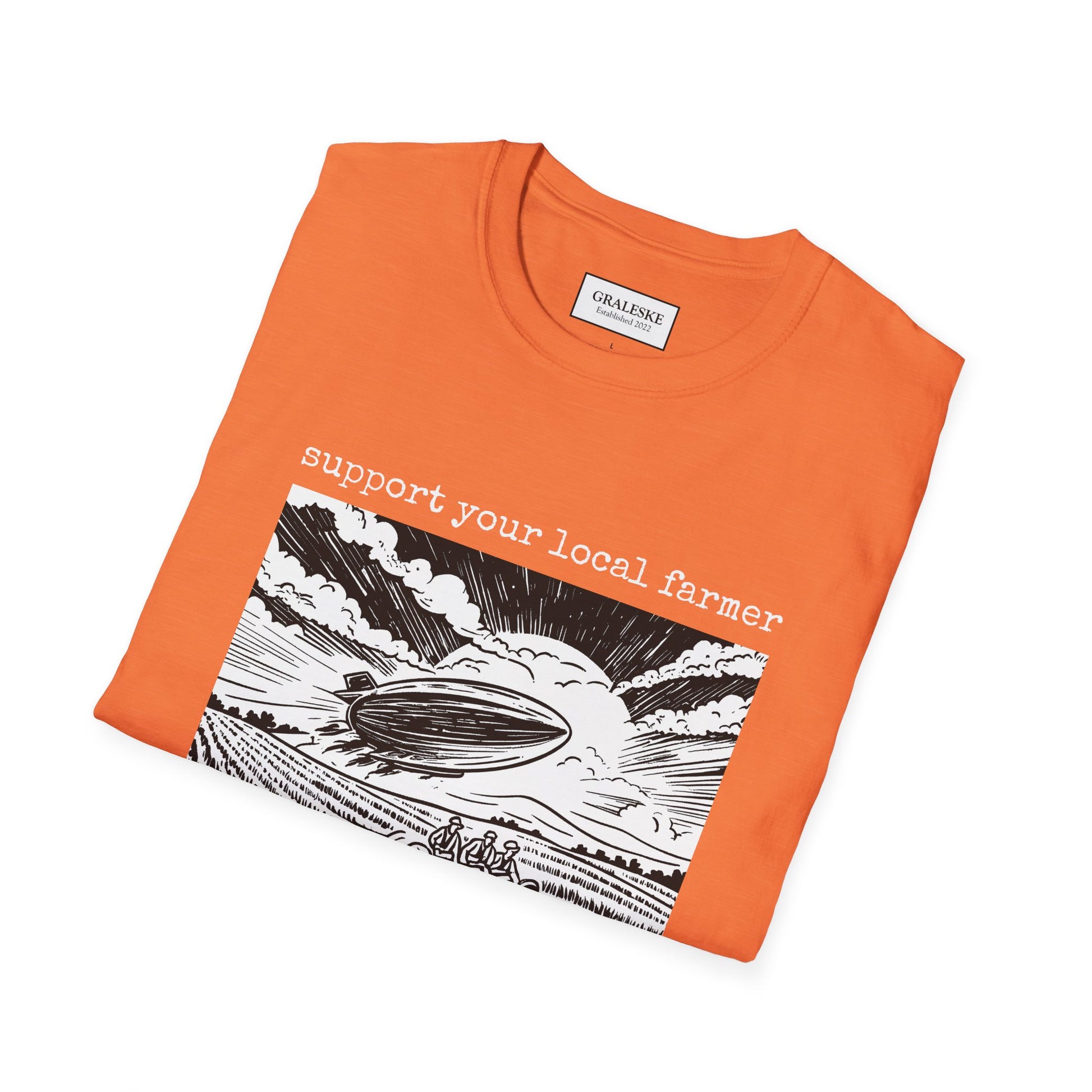 support your local farmer blimp - T-Shirt - Graleske
