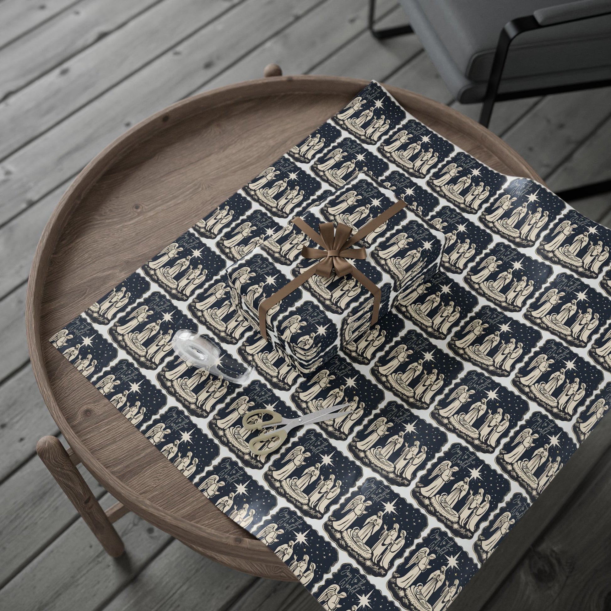 Wrapping Paper - Joy To The World - wisemen - Graleske