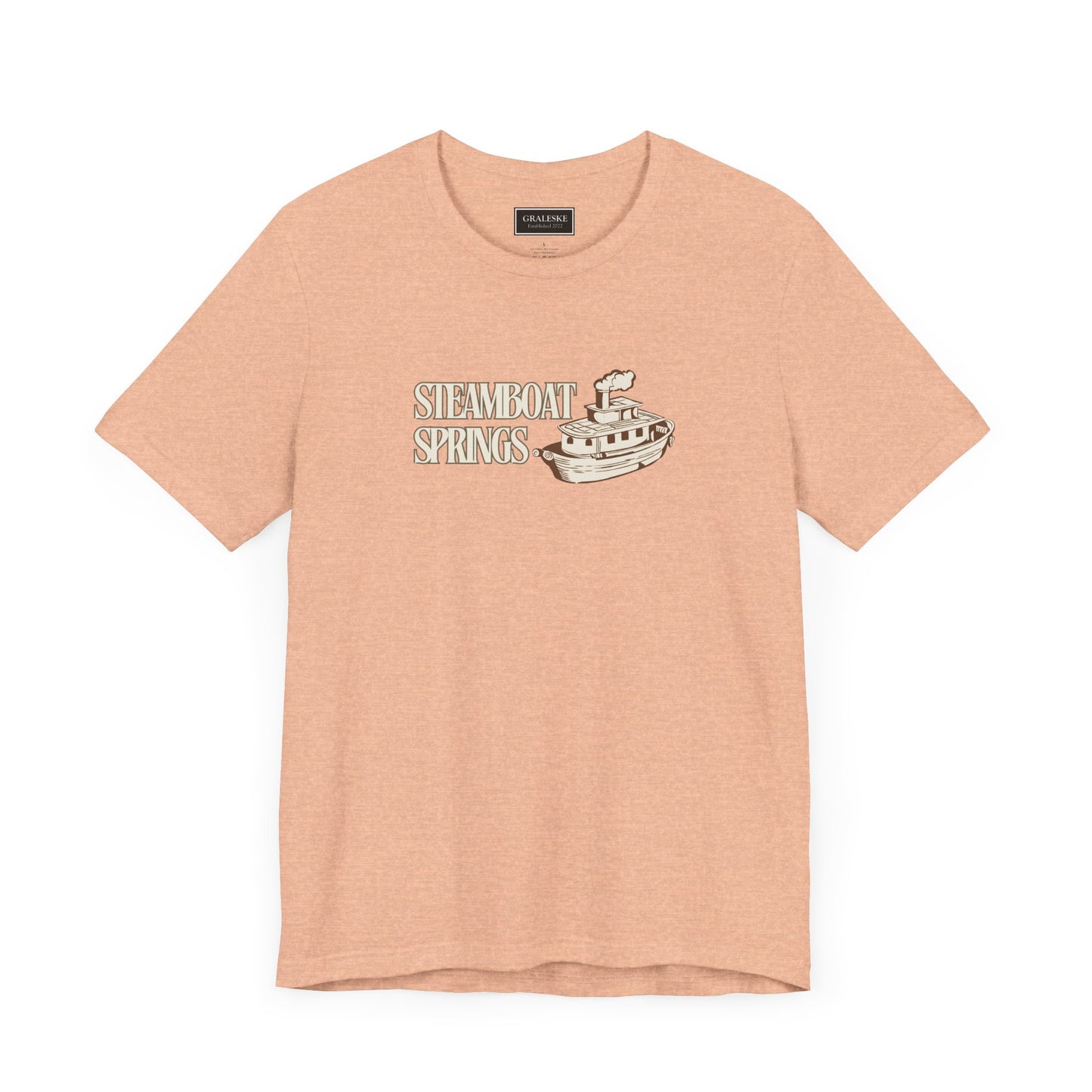 Small Towns Collection Unisex Tee - Steamboat Springs, Colorado Design - Graleske
