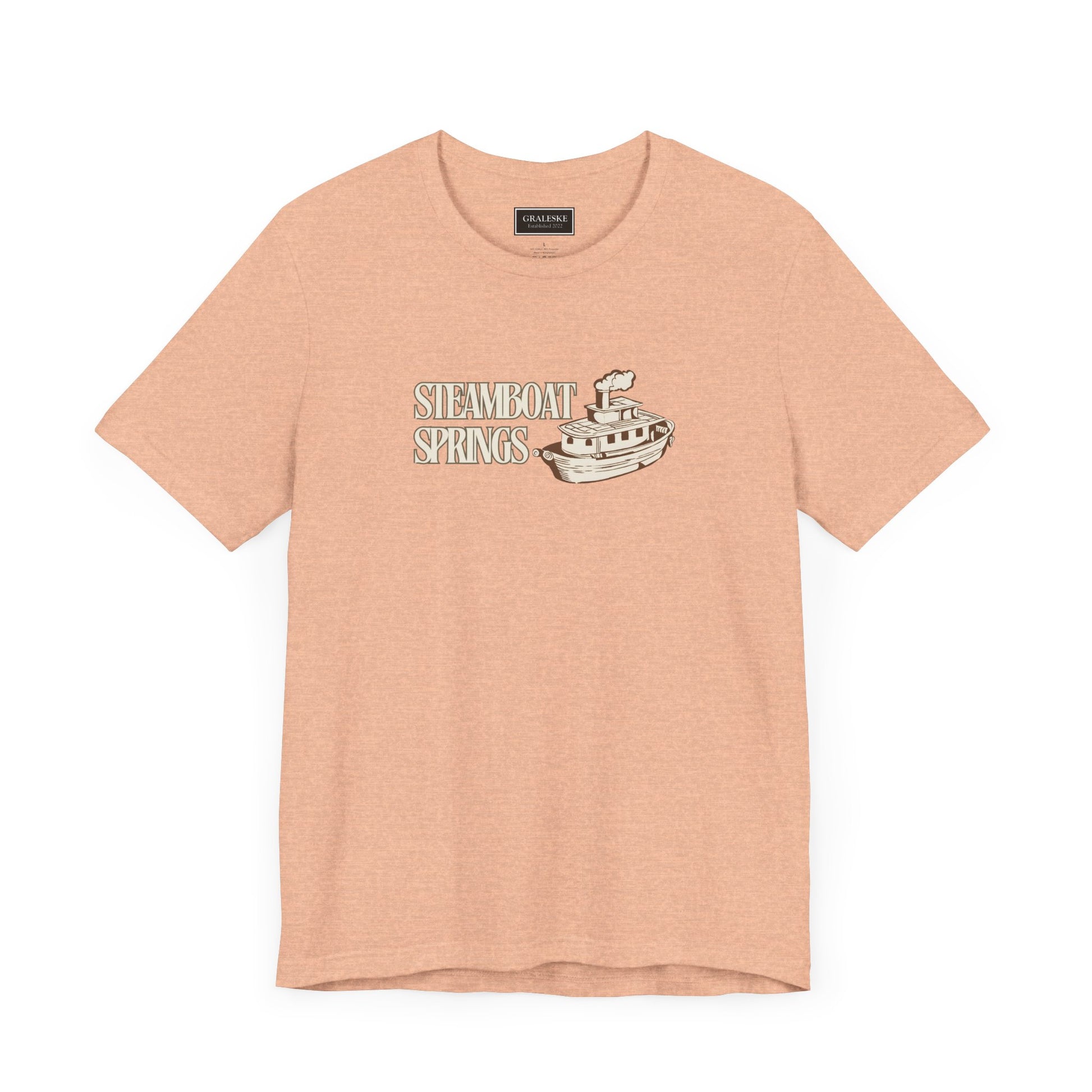 Small Towns Collection Unisex Tee - Steamboat Springs, Colorado Design - Graleske
