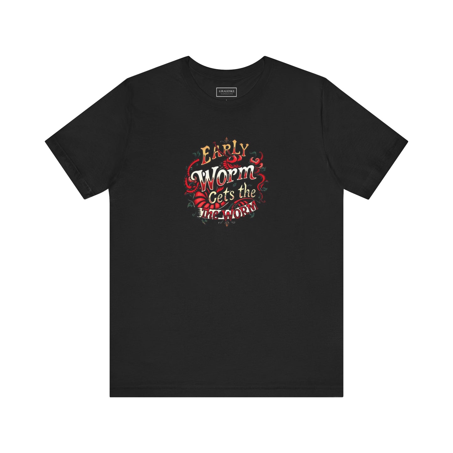 Office Inspired Unisex Tee - 'Early Worm Gets The Worm'