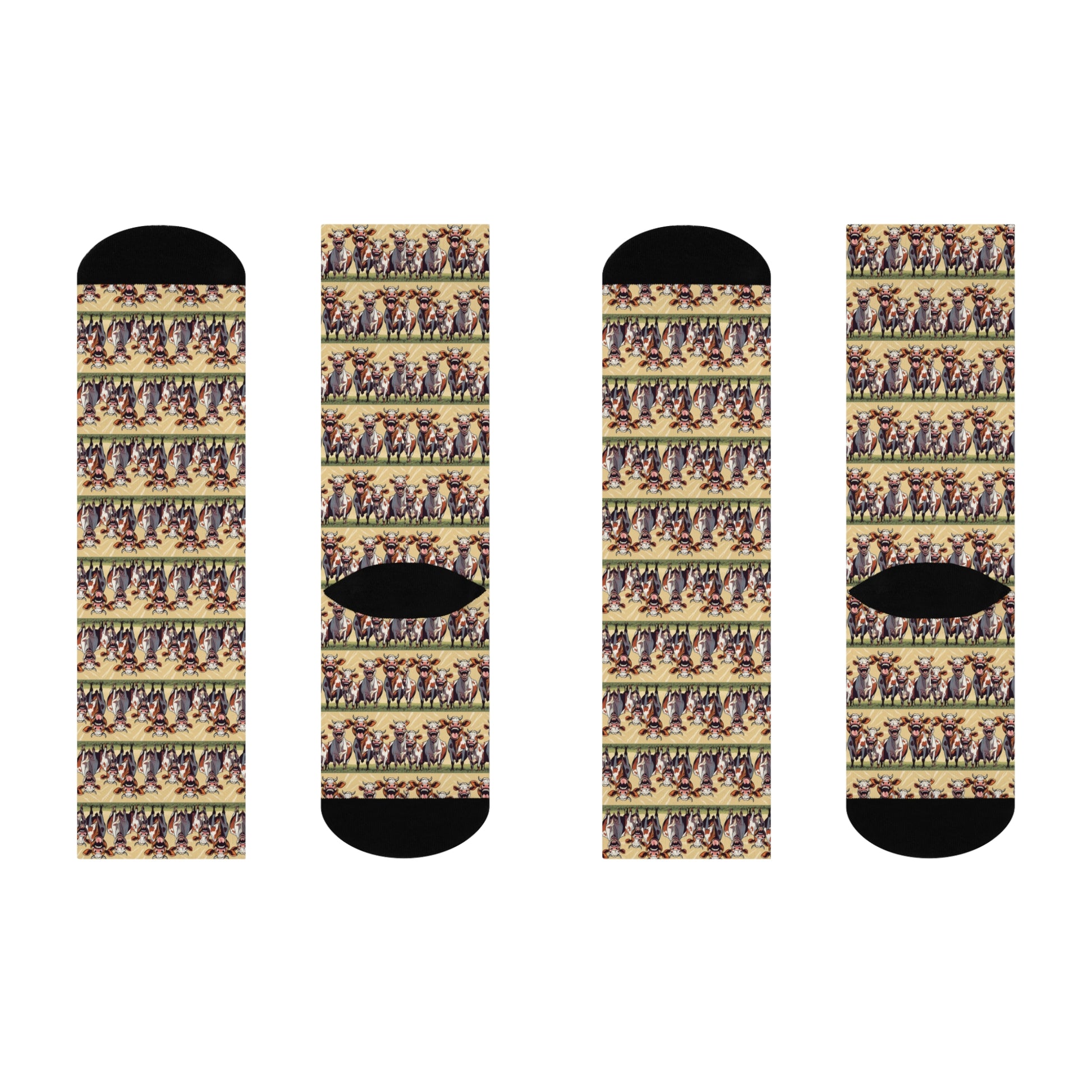 Crew Socks - Happy Cows Design - Graleske