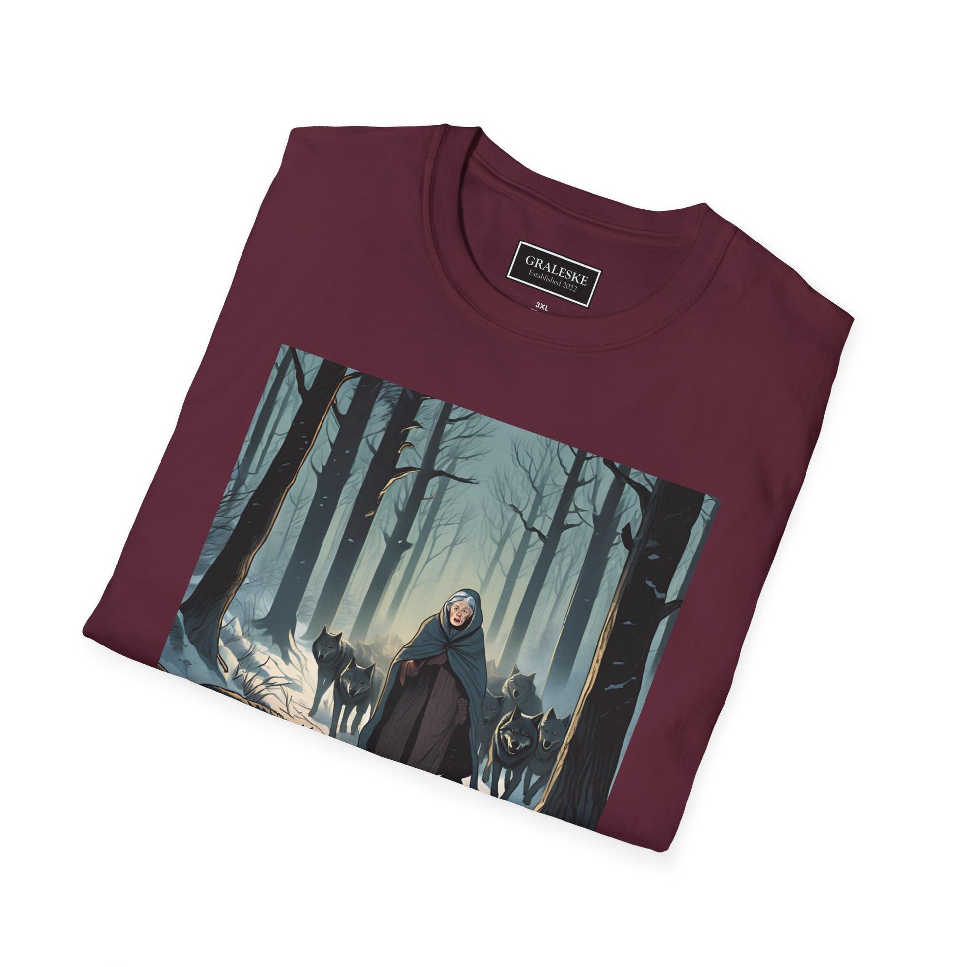 Grandma Leads Wolves Unisex T-Shirt - Graleske