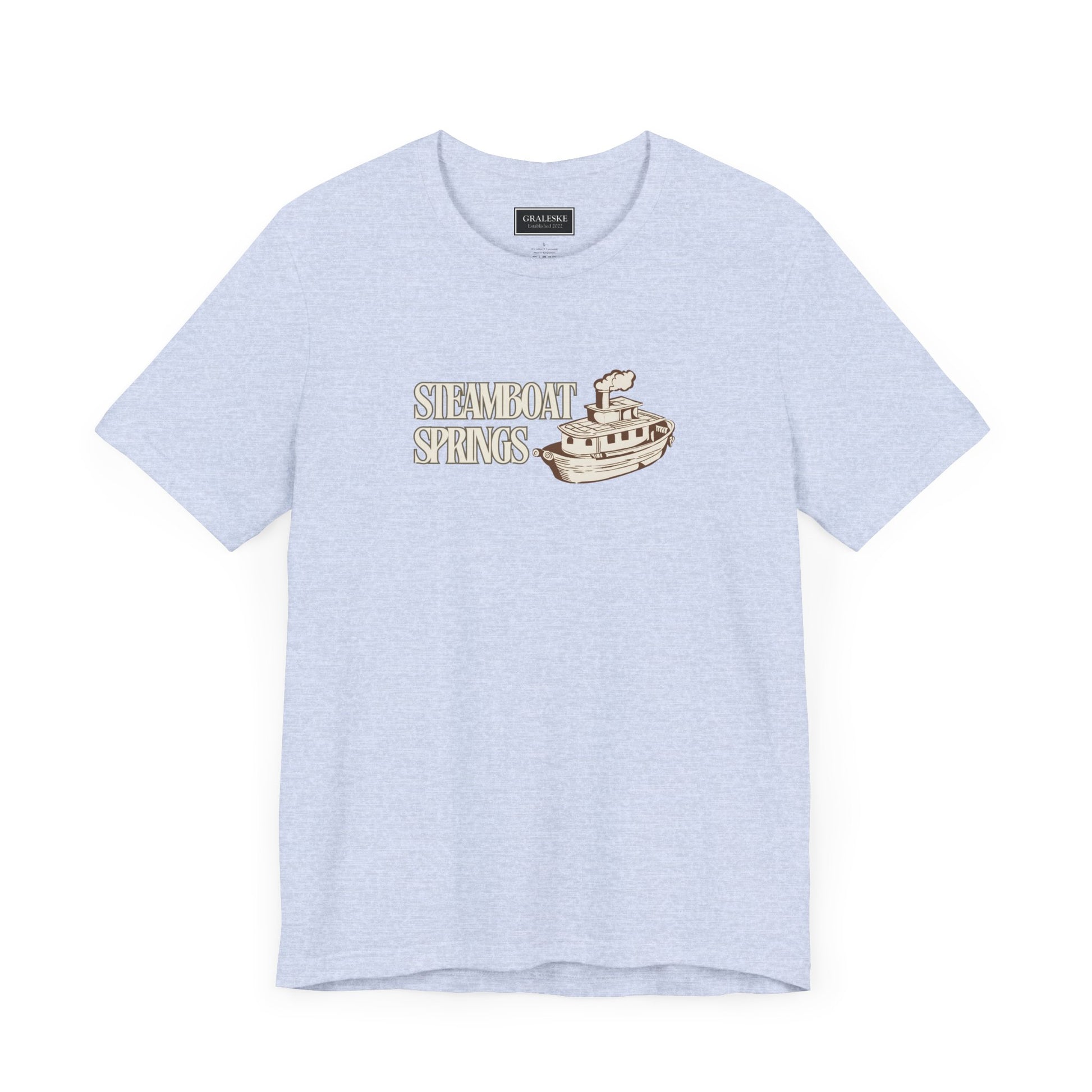 Small Towns Collection Unisex Tee - Steamboat Springs, Colorado Design - Graleske