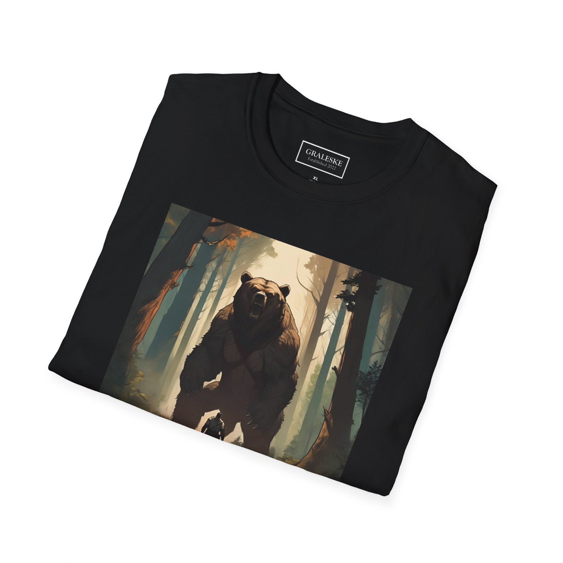 Bear Softstyle T-Shirt - Man vs Bear Design - Graleske