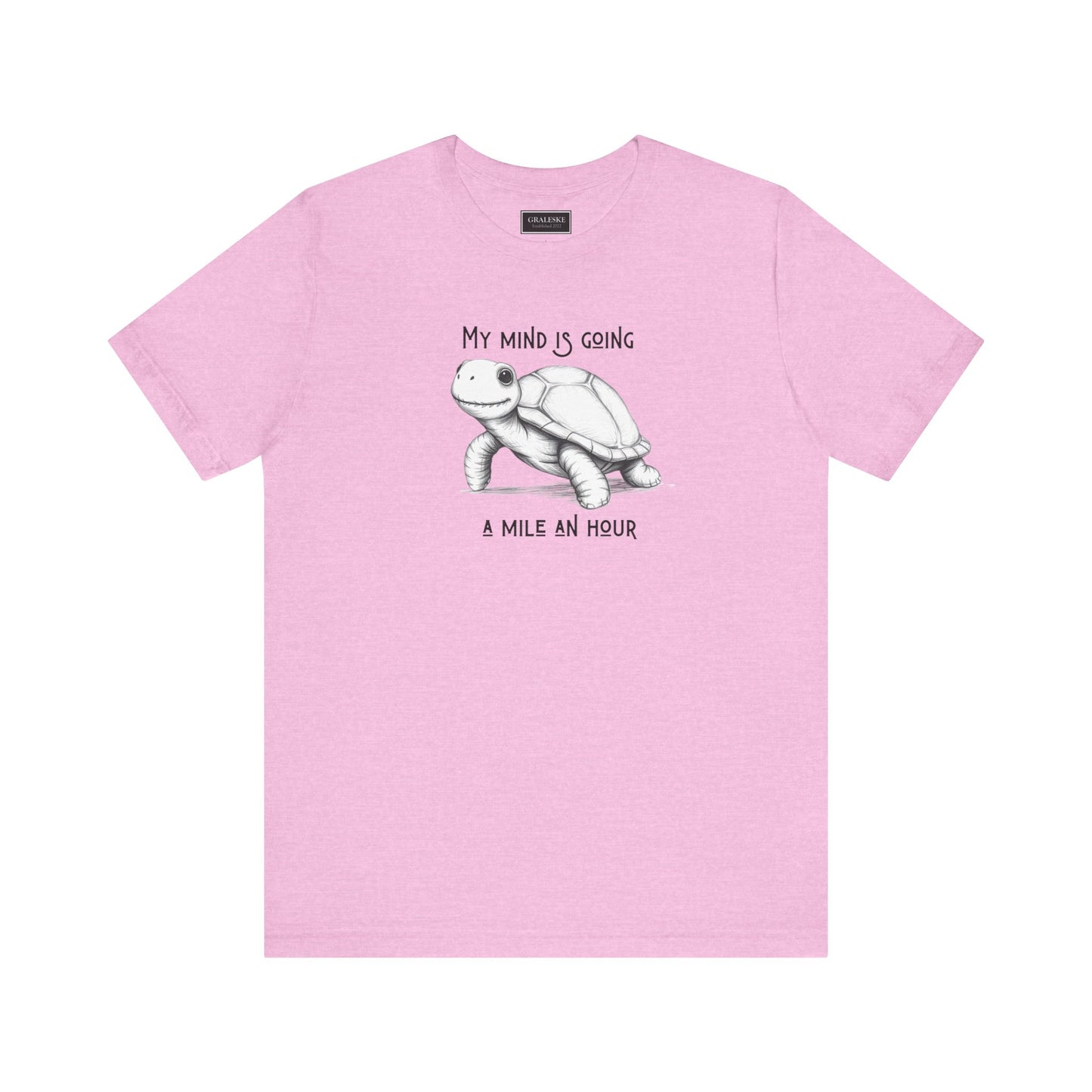Office Inspired Tee - Unisex T-shirt with 'My Mind Is Going A Mile An Hour' Design