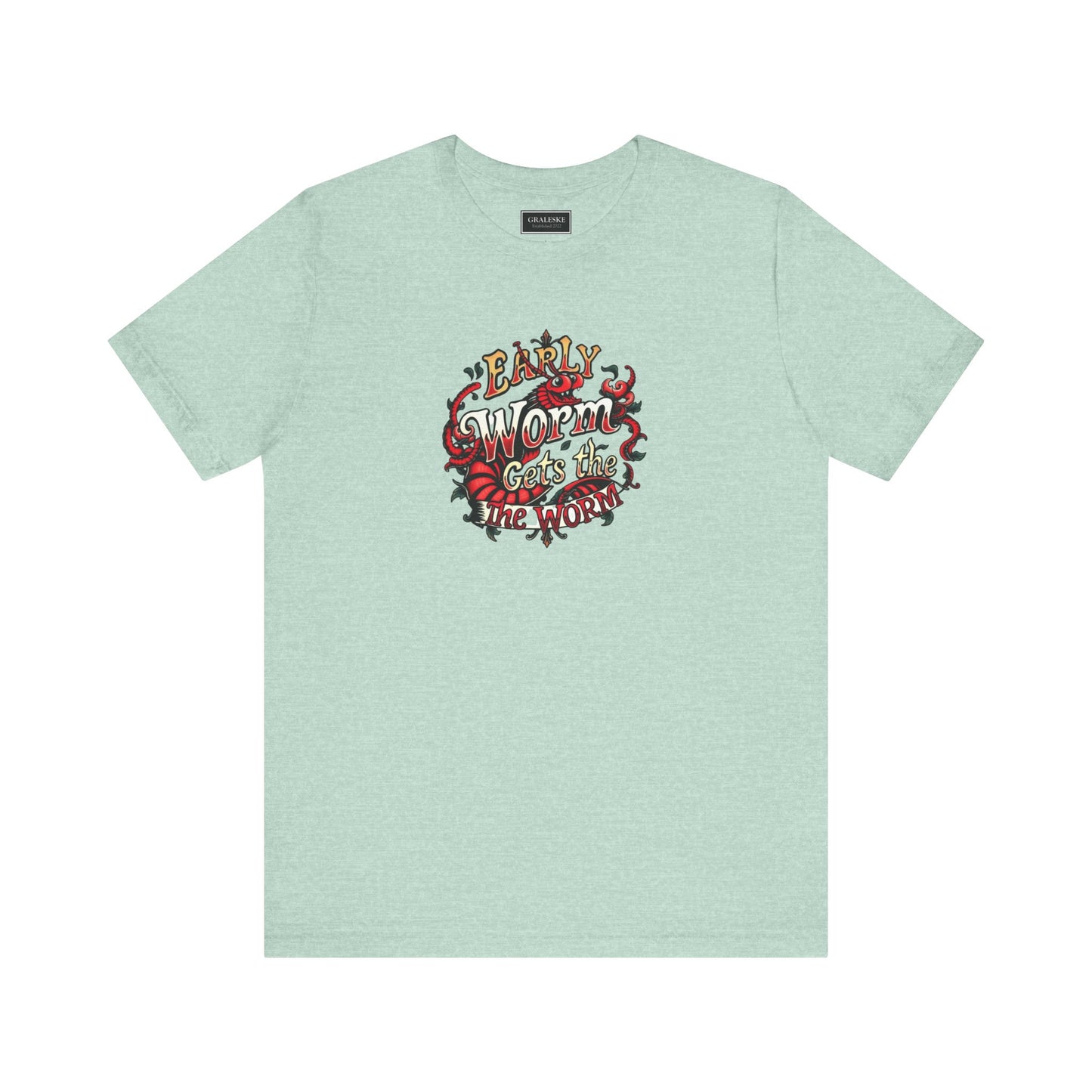 Office Inspired Unisex Tee - 'Early Worm Gets The Worm'