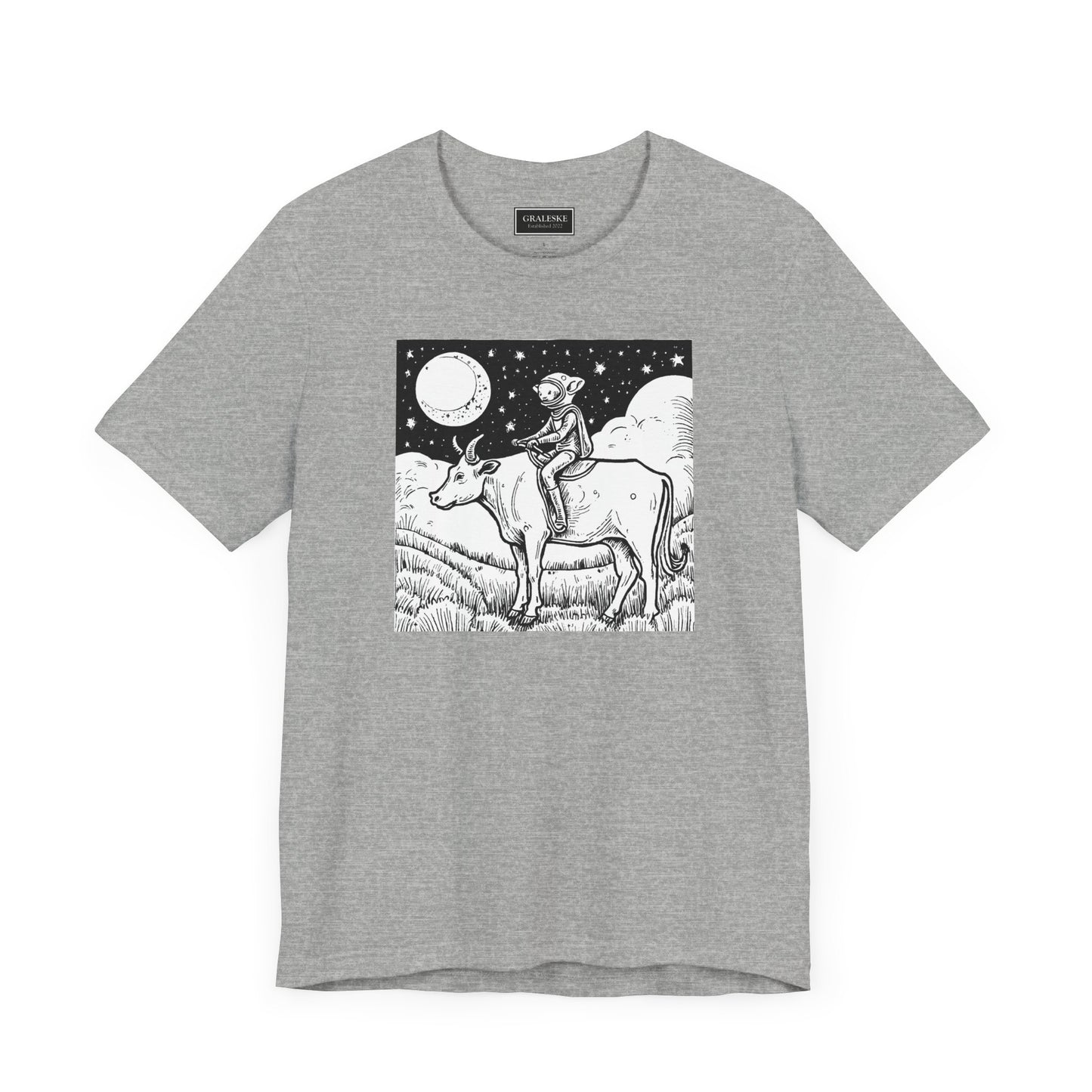 Alien Riding Cow Tee Shirt - Graleske