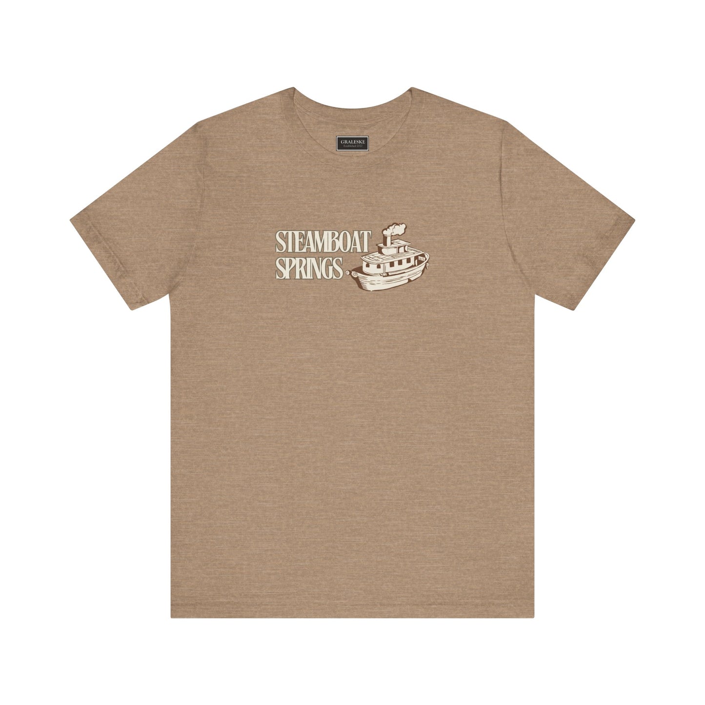 Small Towns Collection Unisex Tee - Steamboat Springs, Colorado Design - Graleske