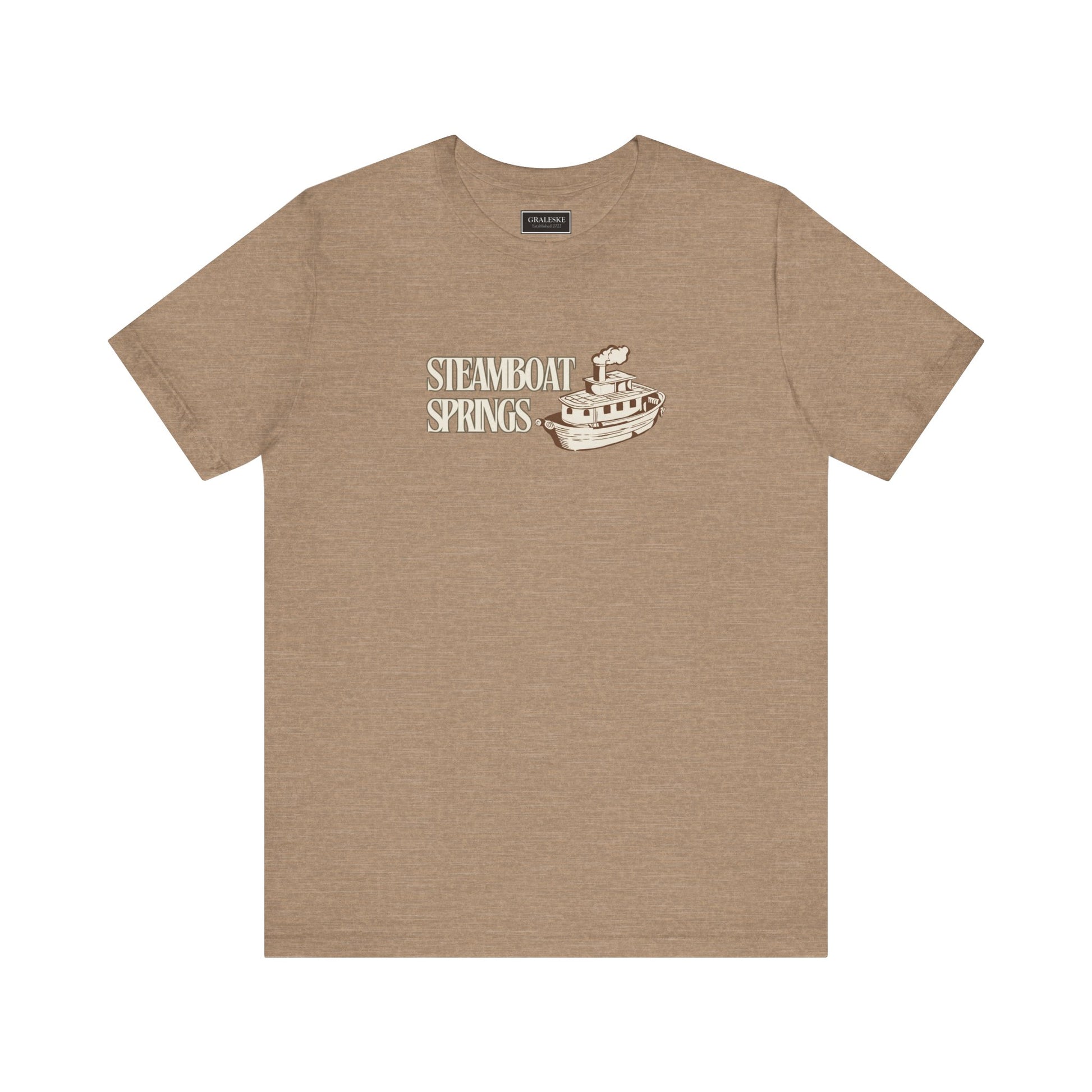 Small Towns Collection Unisex Tee - Steamboat Springs, Colorado Design - Graleske