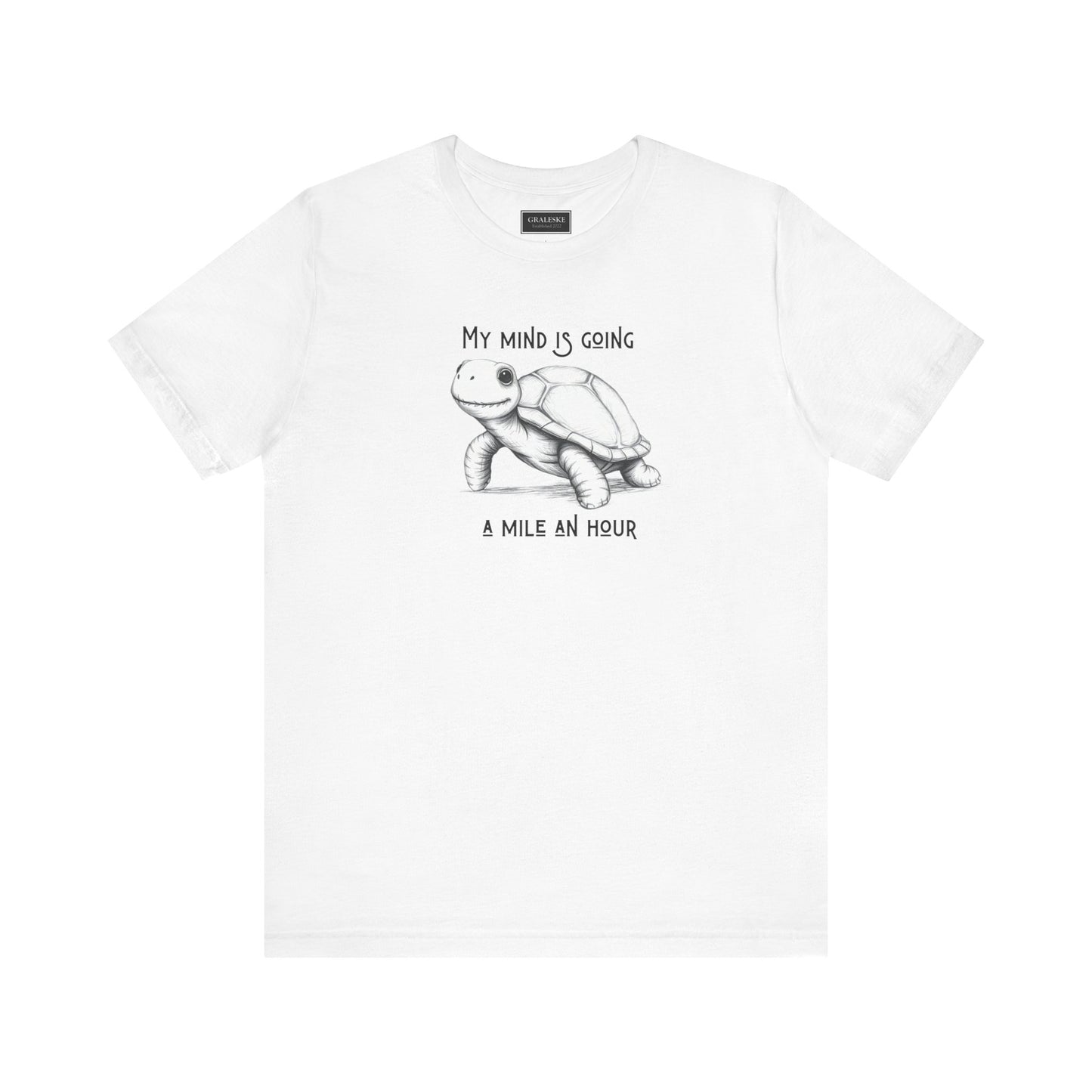 Office Inspired Tee - Unisex T-shirt with 'My Mind Is Going A Mile An Hour' Design