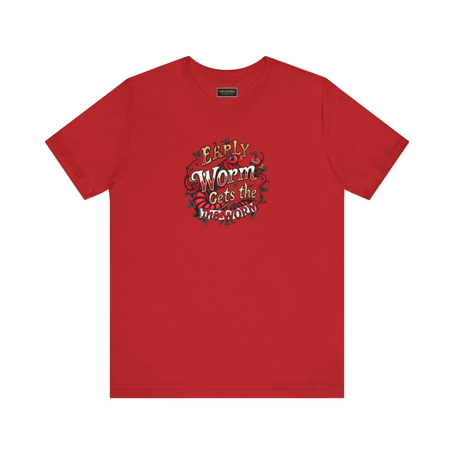 Office Inspired Unisex Tee - 'Early Worm Gets The Worm'