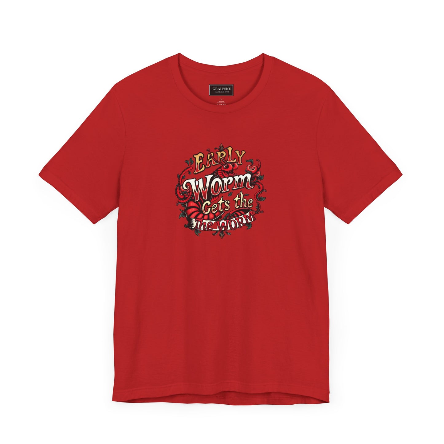 Office Inspired Unisex Tee - 'Early Worm Gets The Worm'