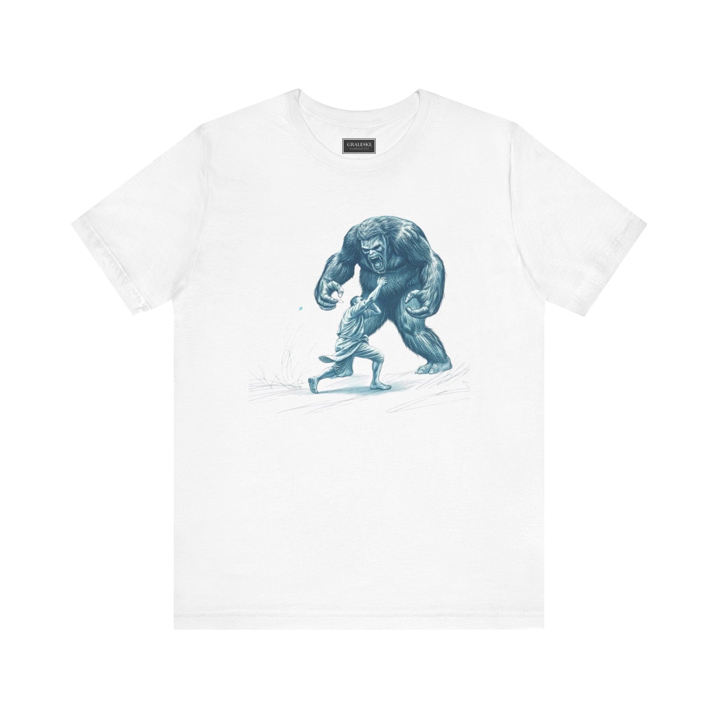 Man Fighting Bigfoot T-Shirt