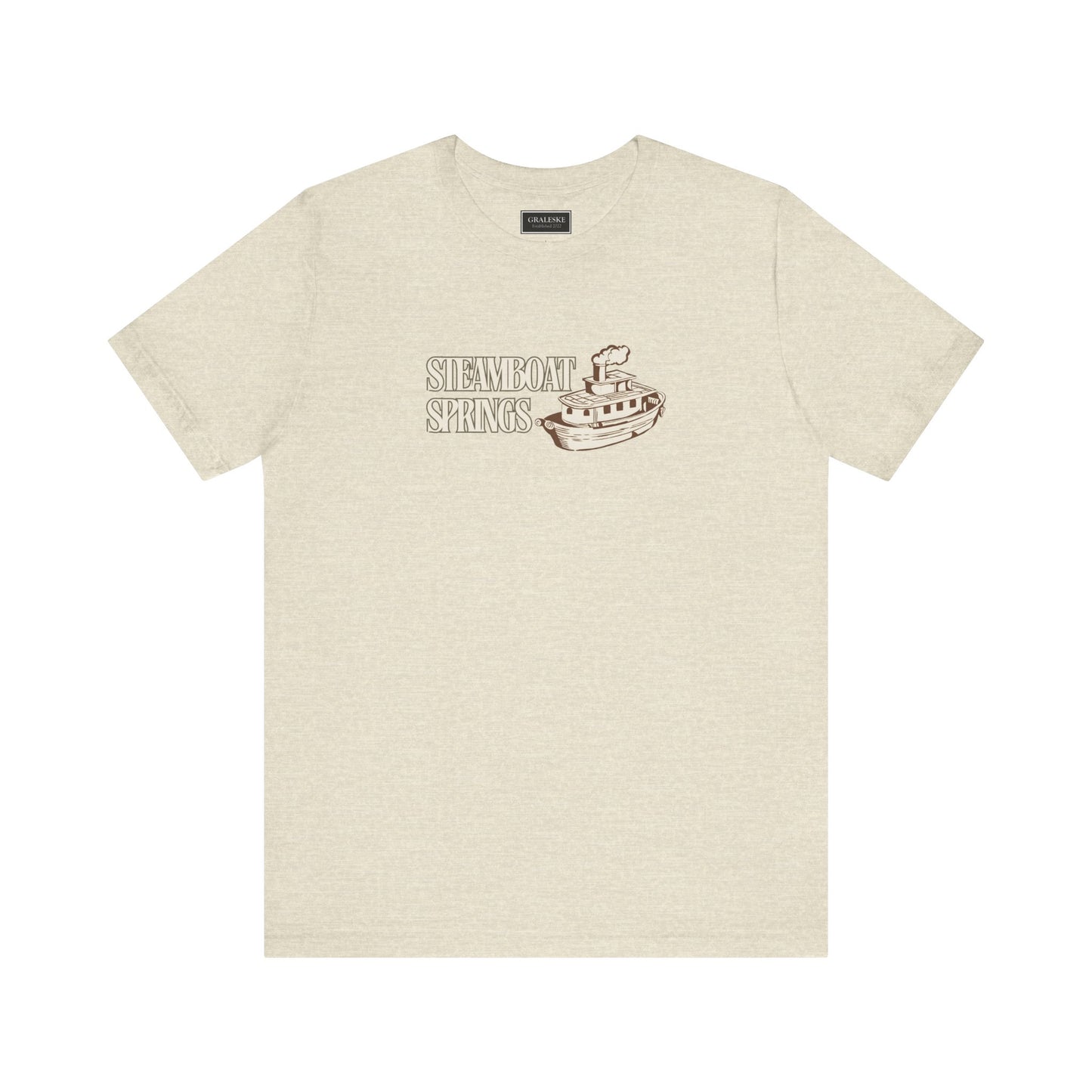 Small Towns Collection Unisex Tee - Steamboat Springs, Colorado Design - Graleske