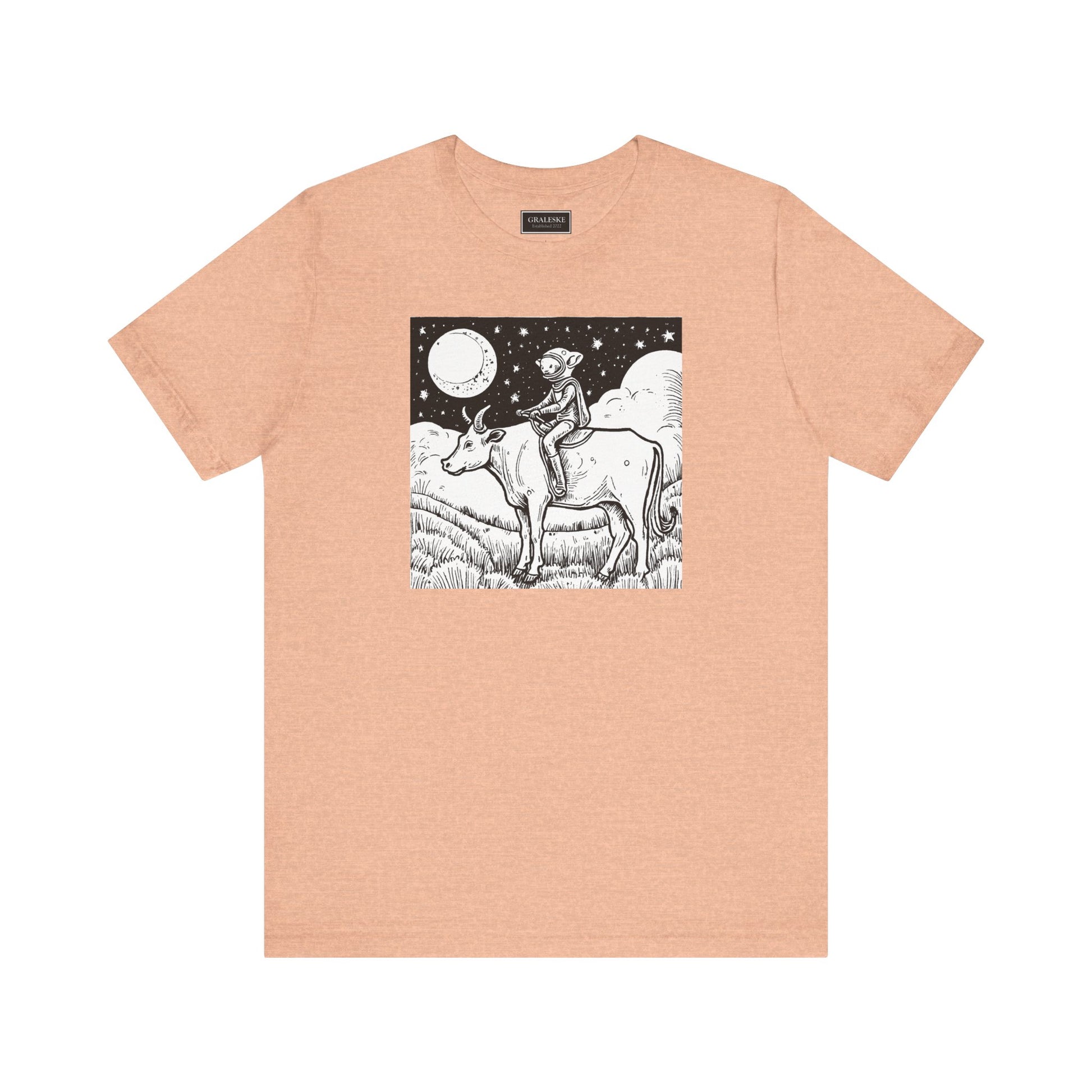 Alien Riding Cow Tee Shirt - Graleske