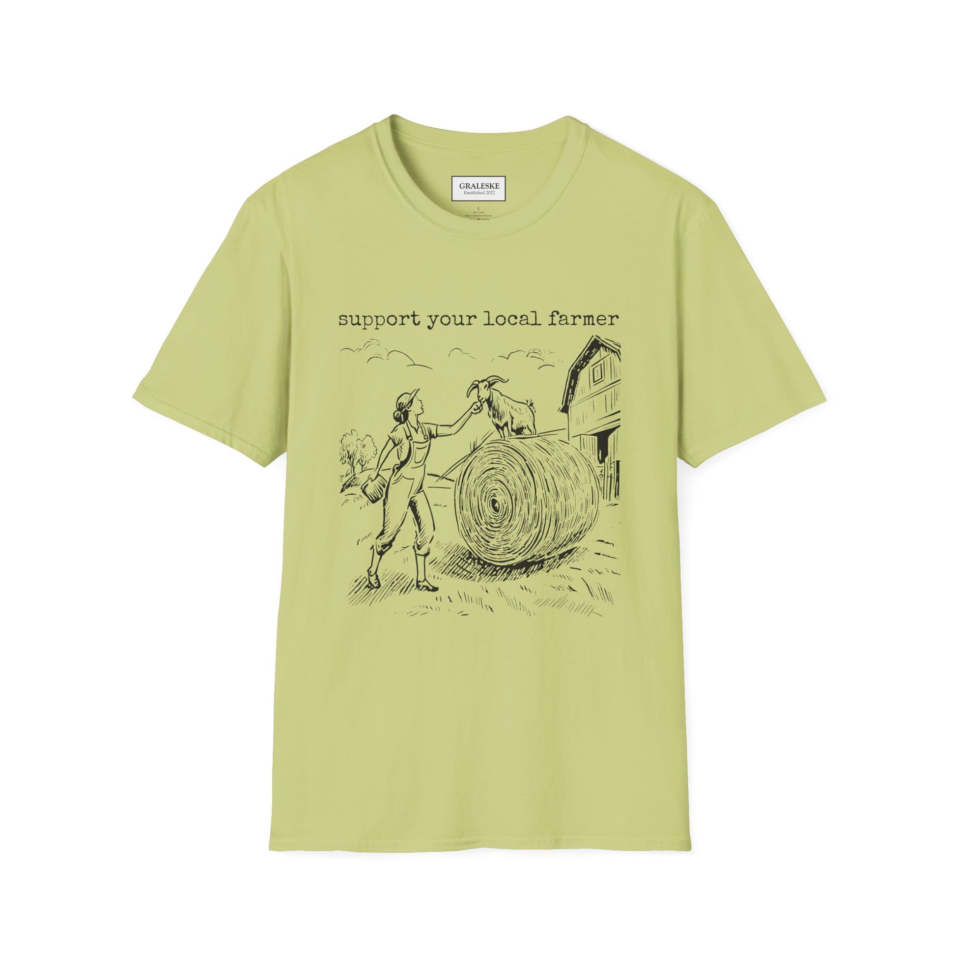 Farmer Support Unisex T-Shirt - Farmer and goat - Graleske