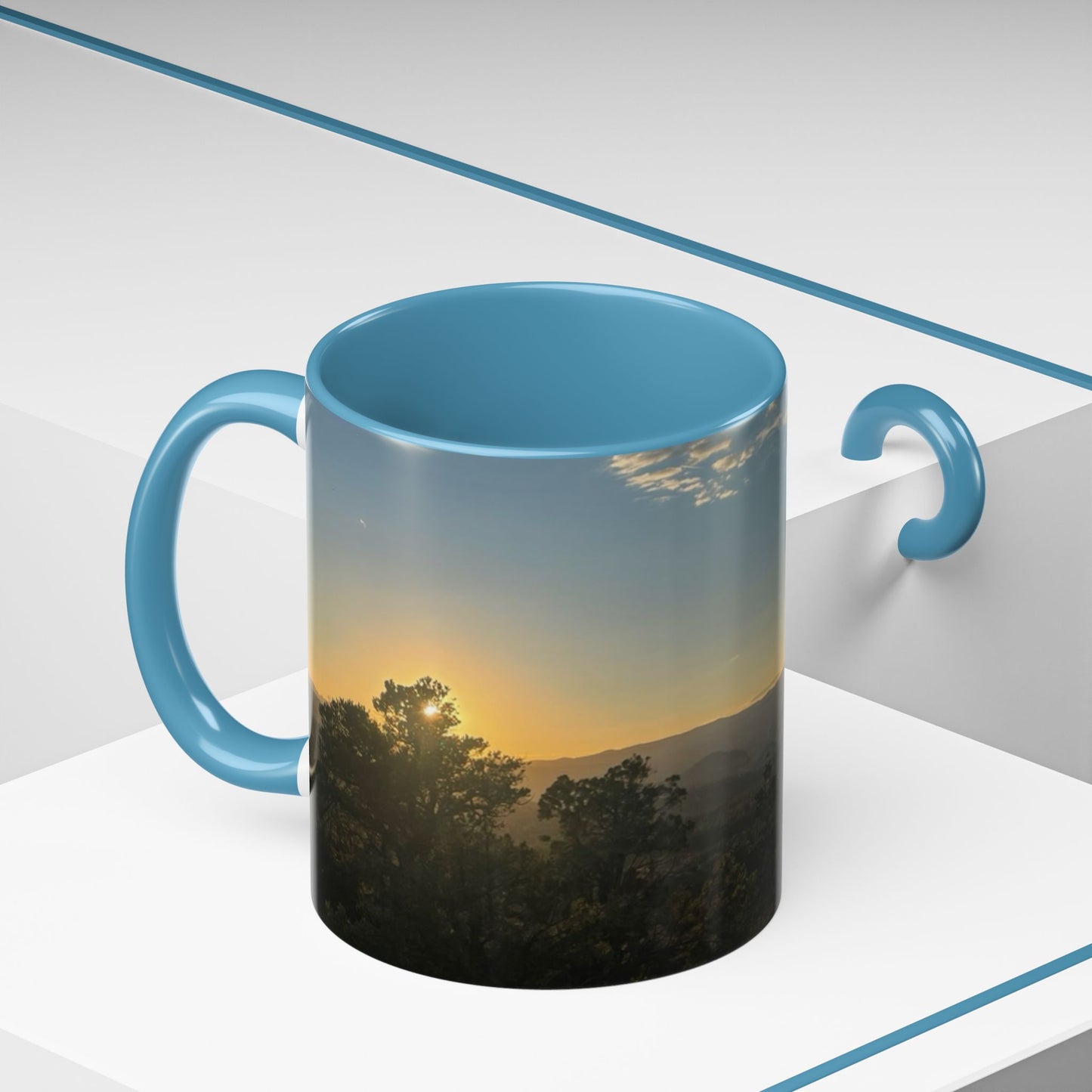 Mug - Beautiful Sunset in Tree of Mount Zion Coffee Mug (11, 15oz) - Graleske