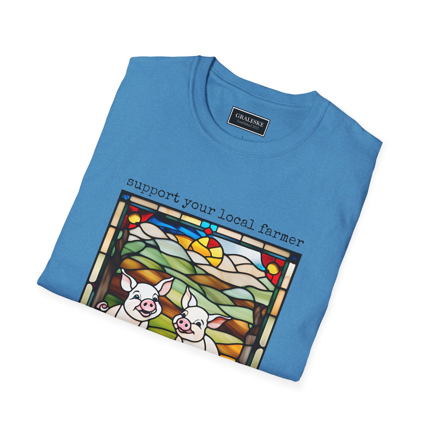 Stained Glass Piggy T-Shirt - Graleske