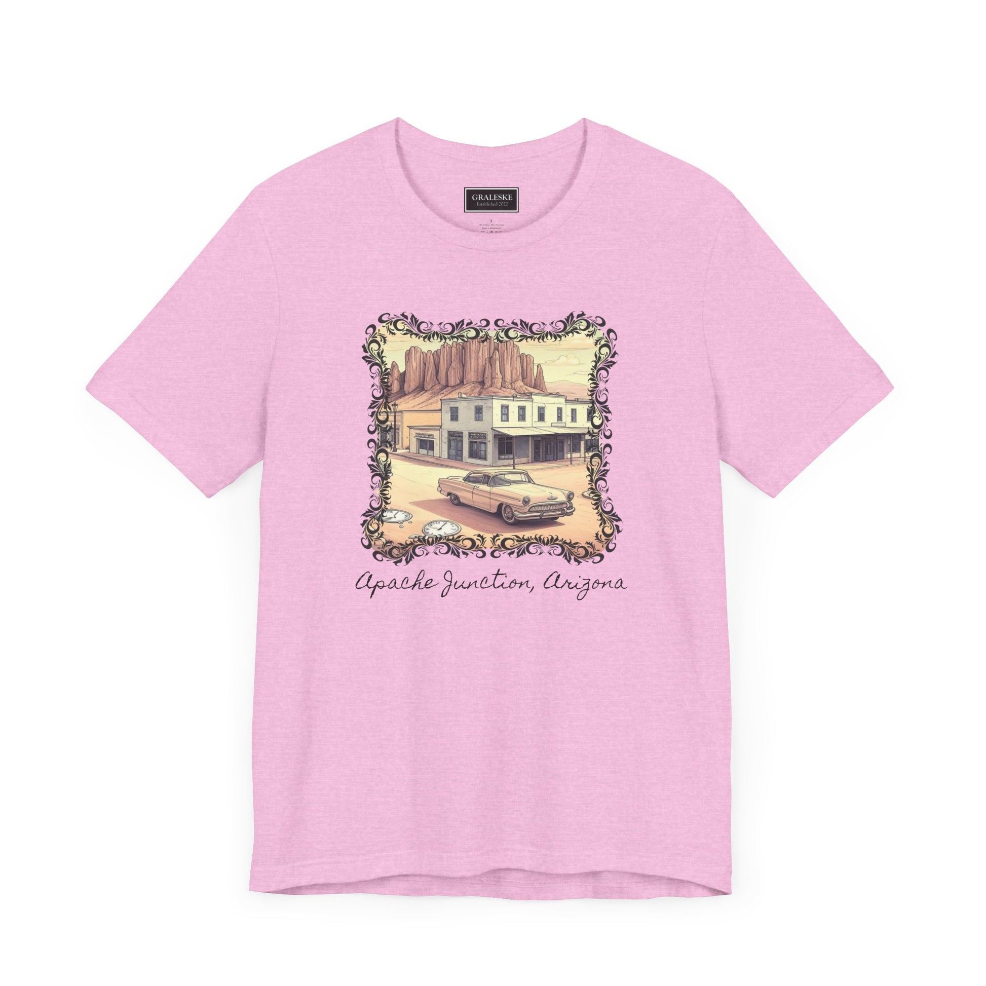 Small Towns Collection Unisex Tee - Apache Junction, Arizona Design - Graleske
