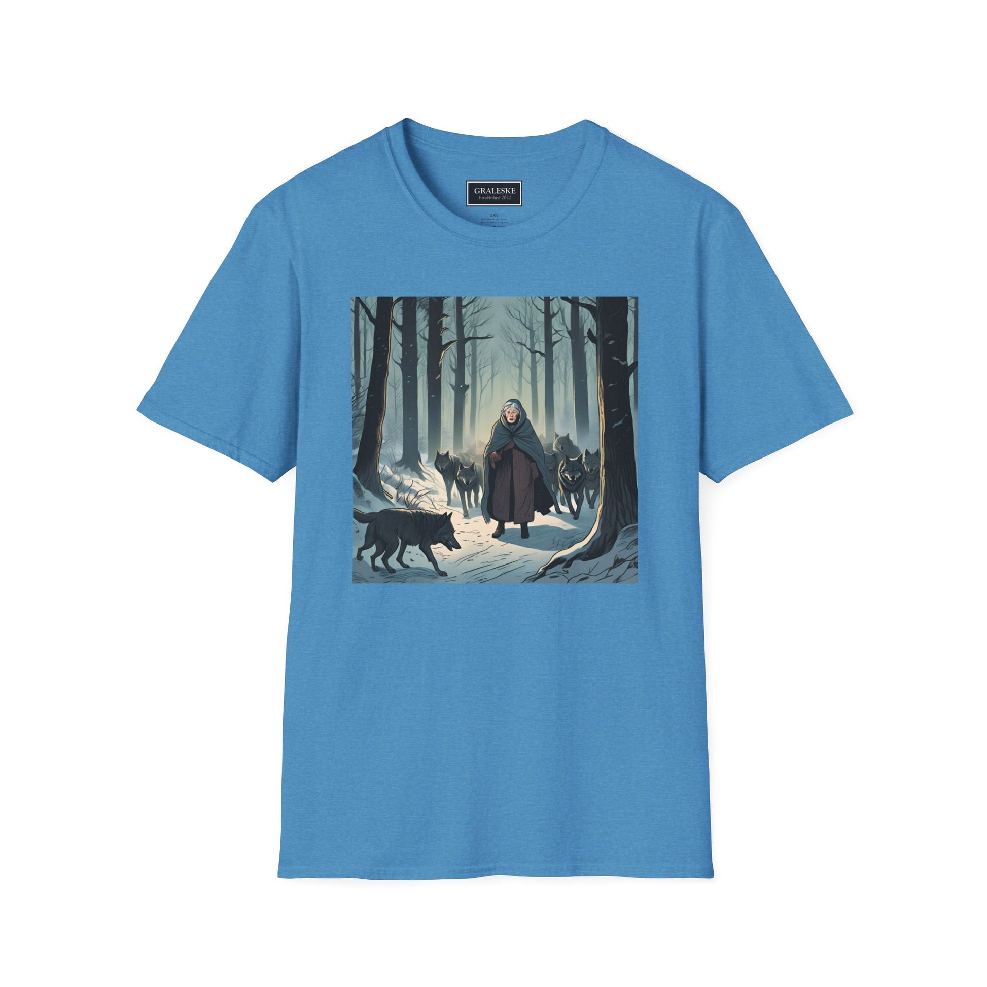 Grandma Leads Wolves Unisex T-Shirt - Graleske