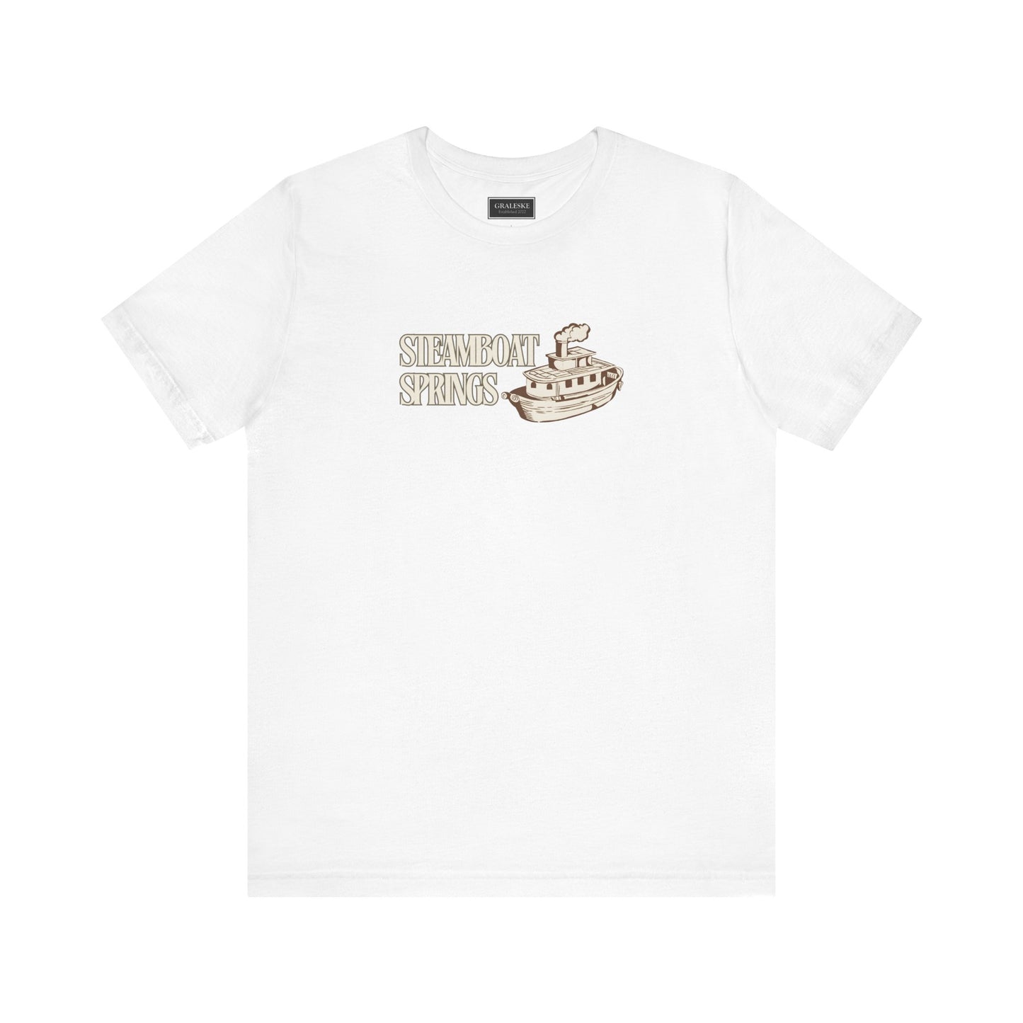 Small Towns Collection Unisex Tee - Steamboat Springs, Colorado Design - Graleske