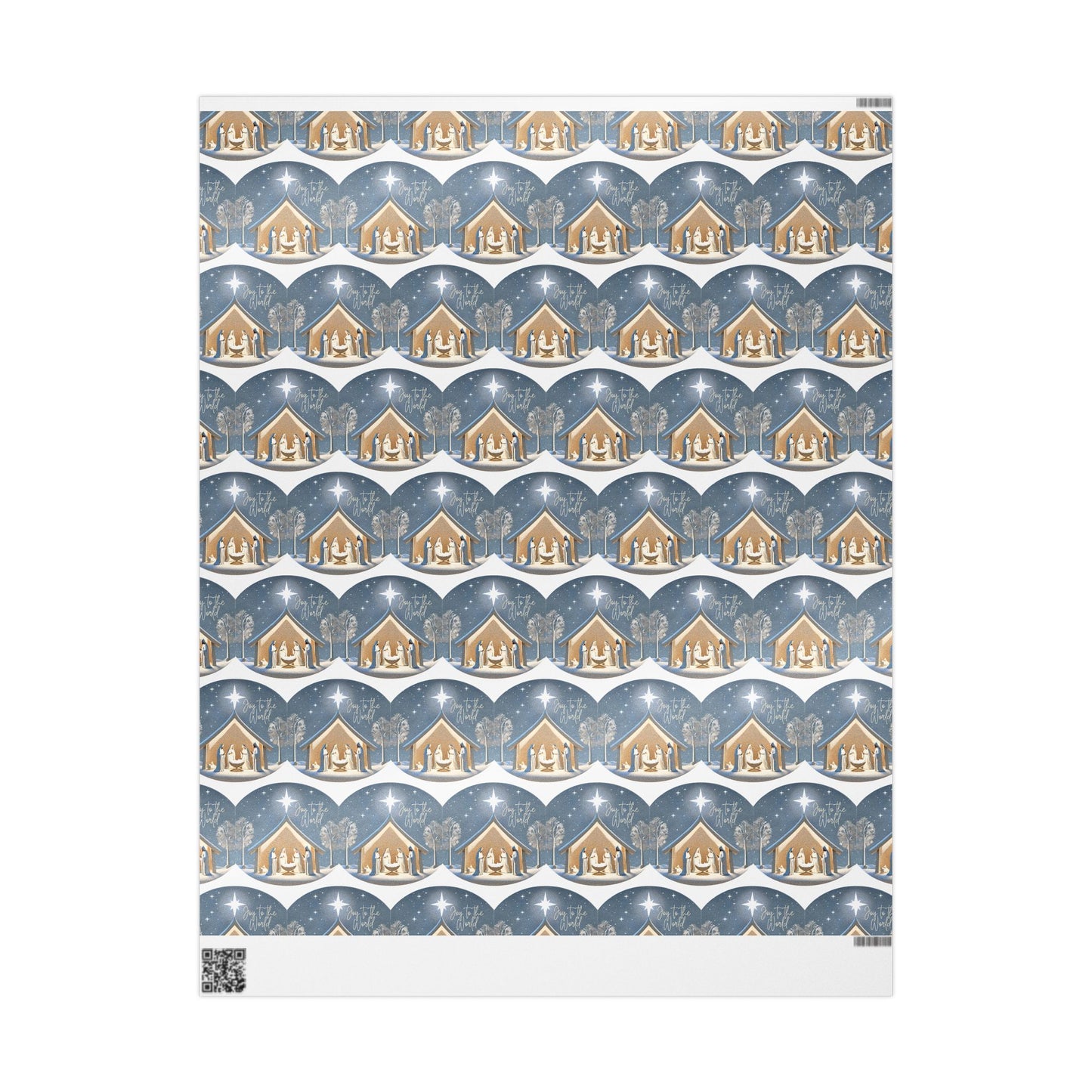 Wrapping Paper - Joy To The World - Manger - Graleske