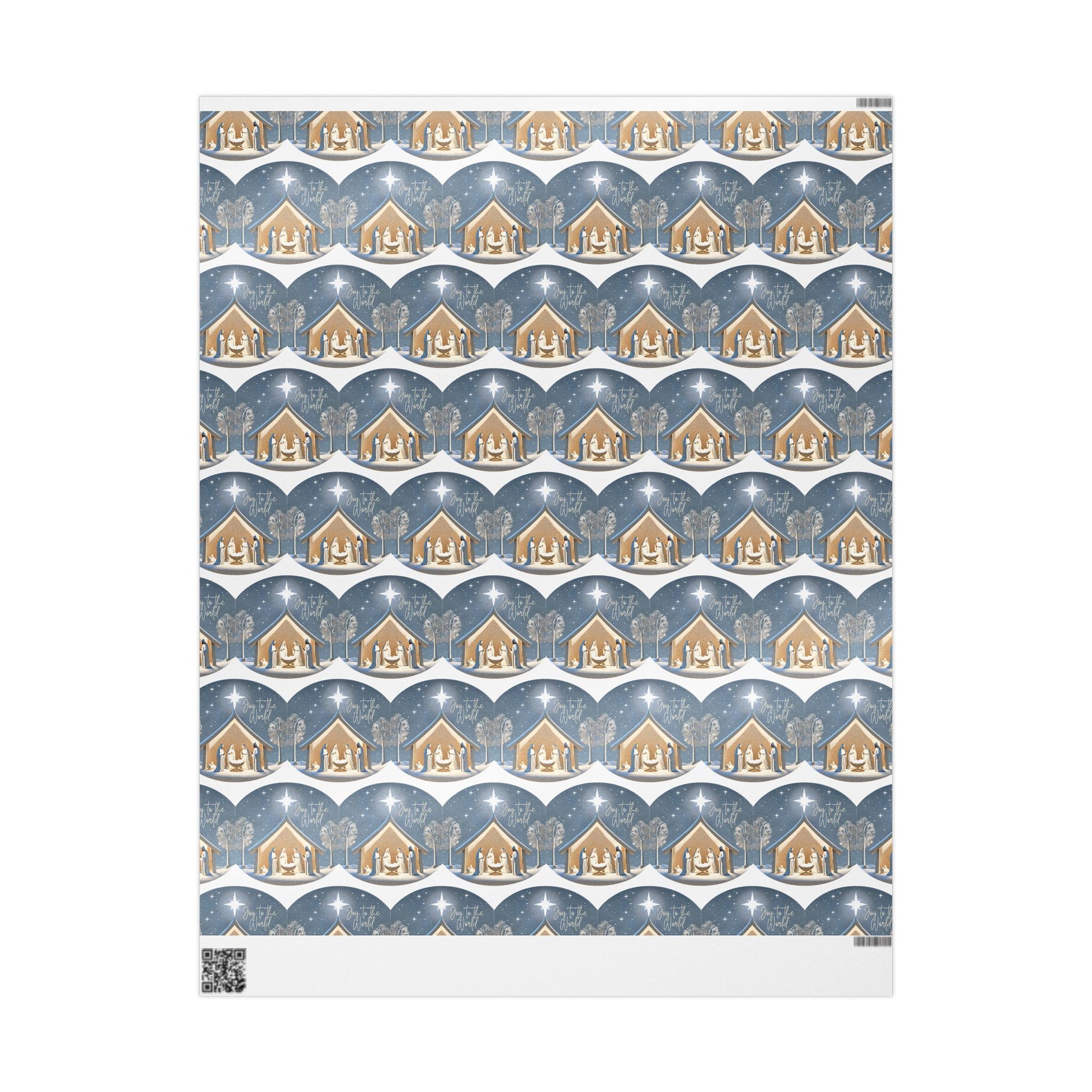 Wrapping Paper - Joy To The World - Manger - Graleske