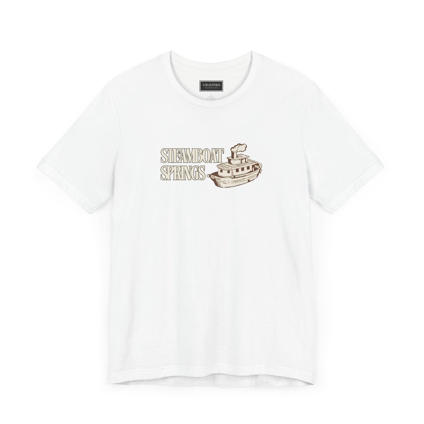 Small Towns Collection Unisex Tee - Steamboat Springs, Colorado Design - Graleske