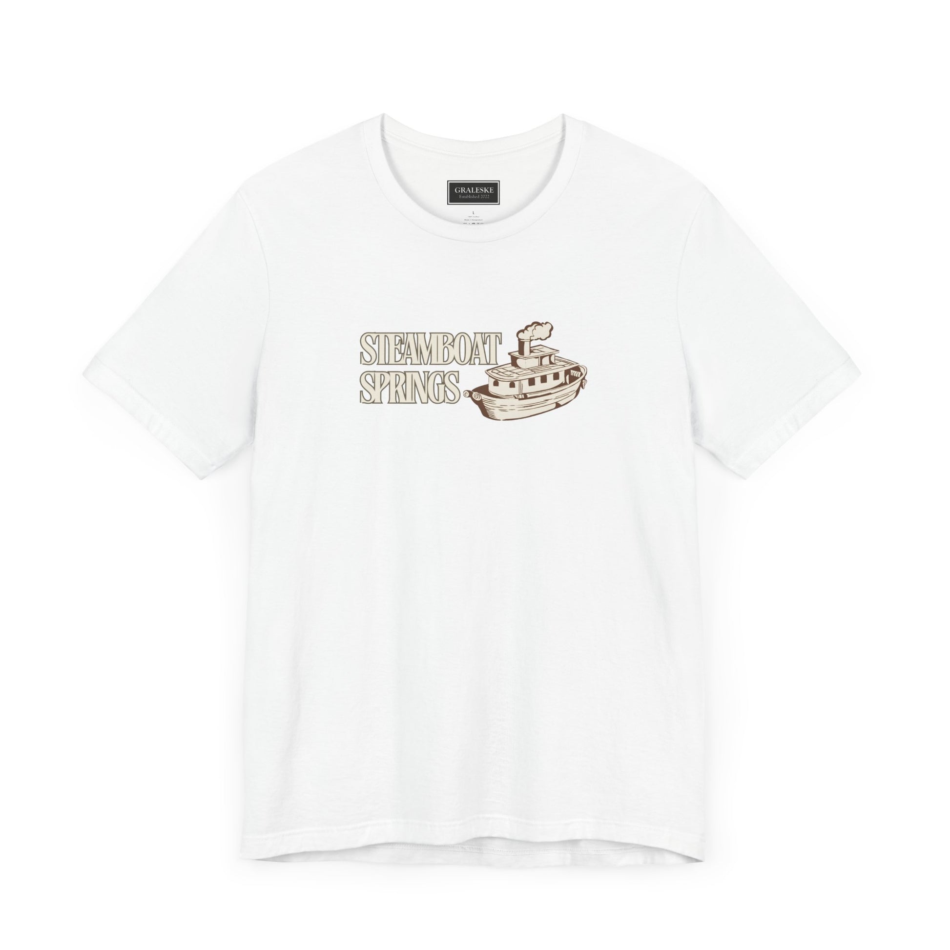 Small Towns Collection Unisex Tee - Steamboat Springs, Colorado Design - Graleske