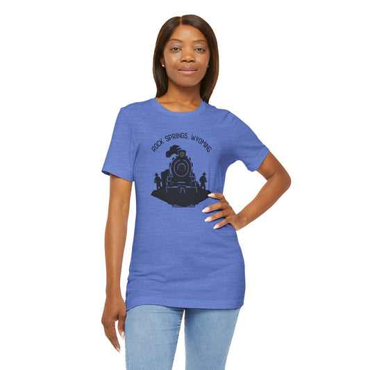 Small Towns Collection Unisex Tee - Rock Springs, Wyoming Design