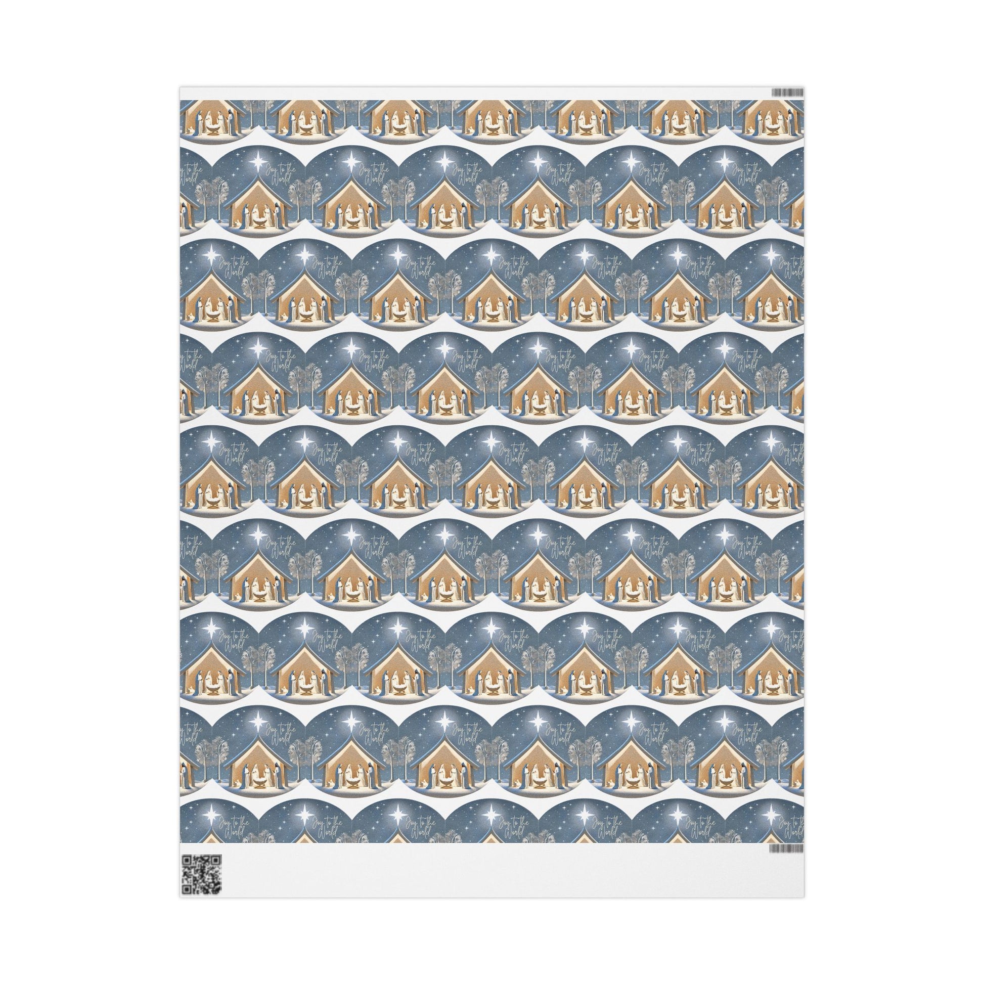 Wrapping Paper - Joy To The World - Manger - Graleske