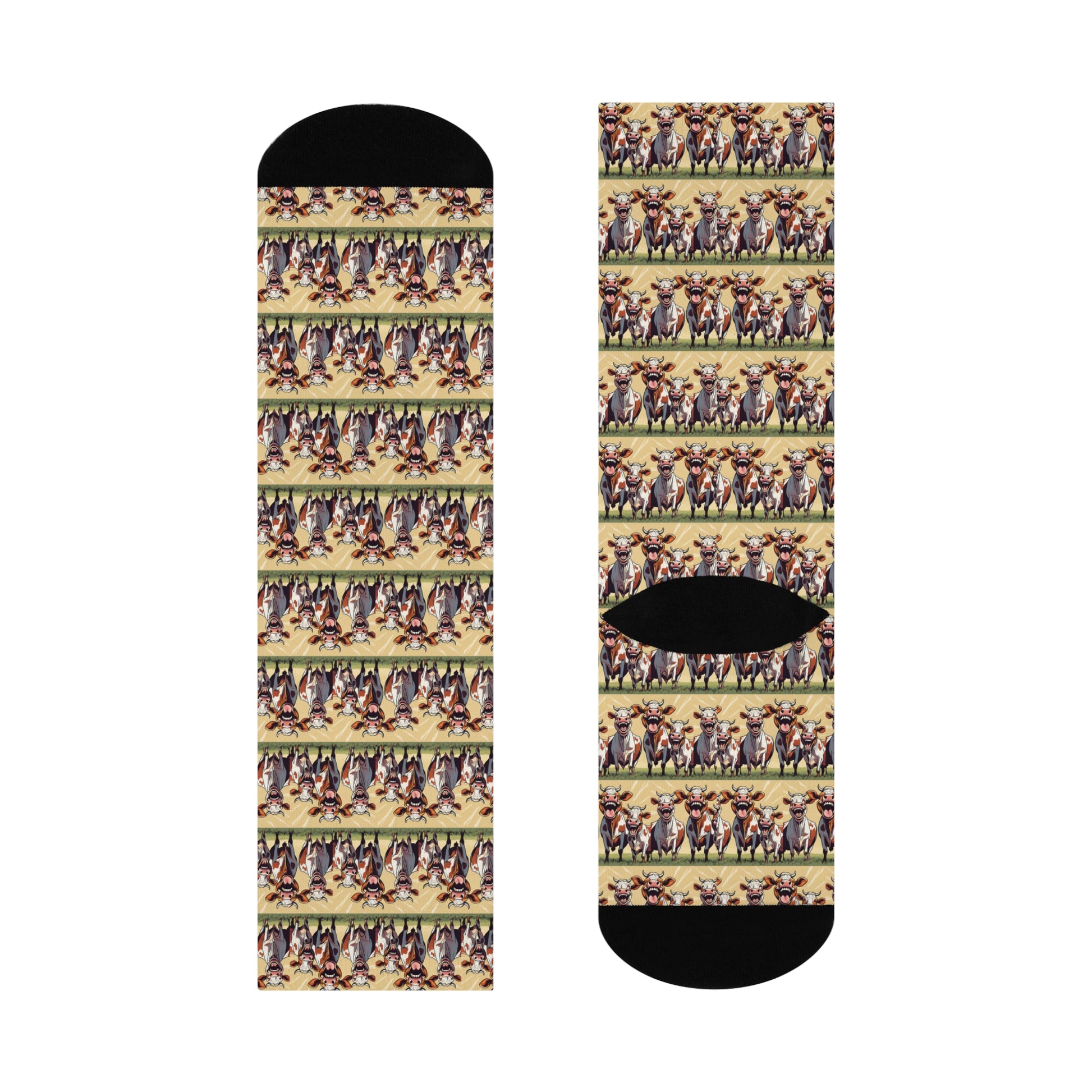 Crew Socks - Happy Cows Design - Graleske