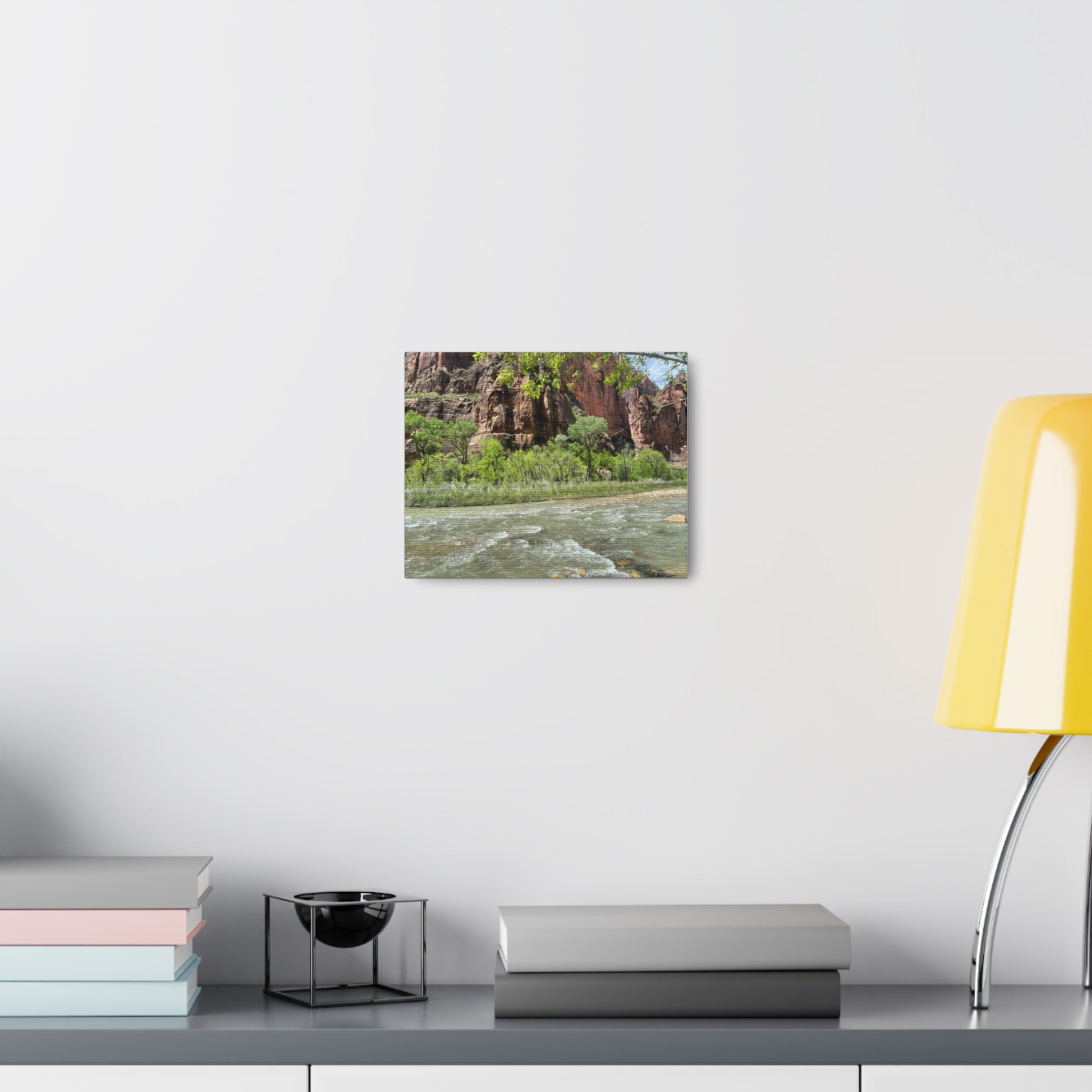 Canvas Prints - Beautiful River and Mountains of Zion - Graleske