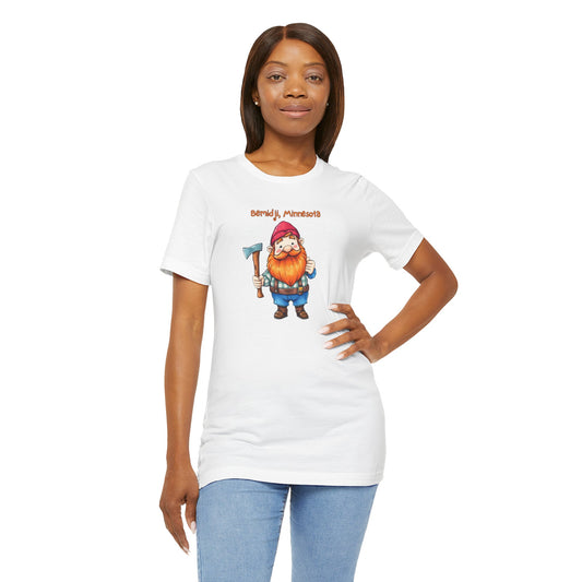 Small Towns Collection Unisex Tee - Bemidji, Minnesota - Little Paul Bunyon Design - Graleske