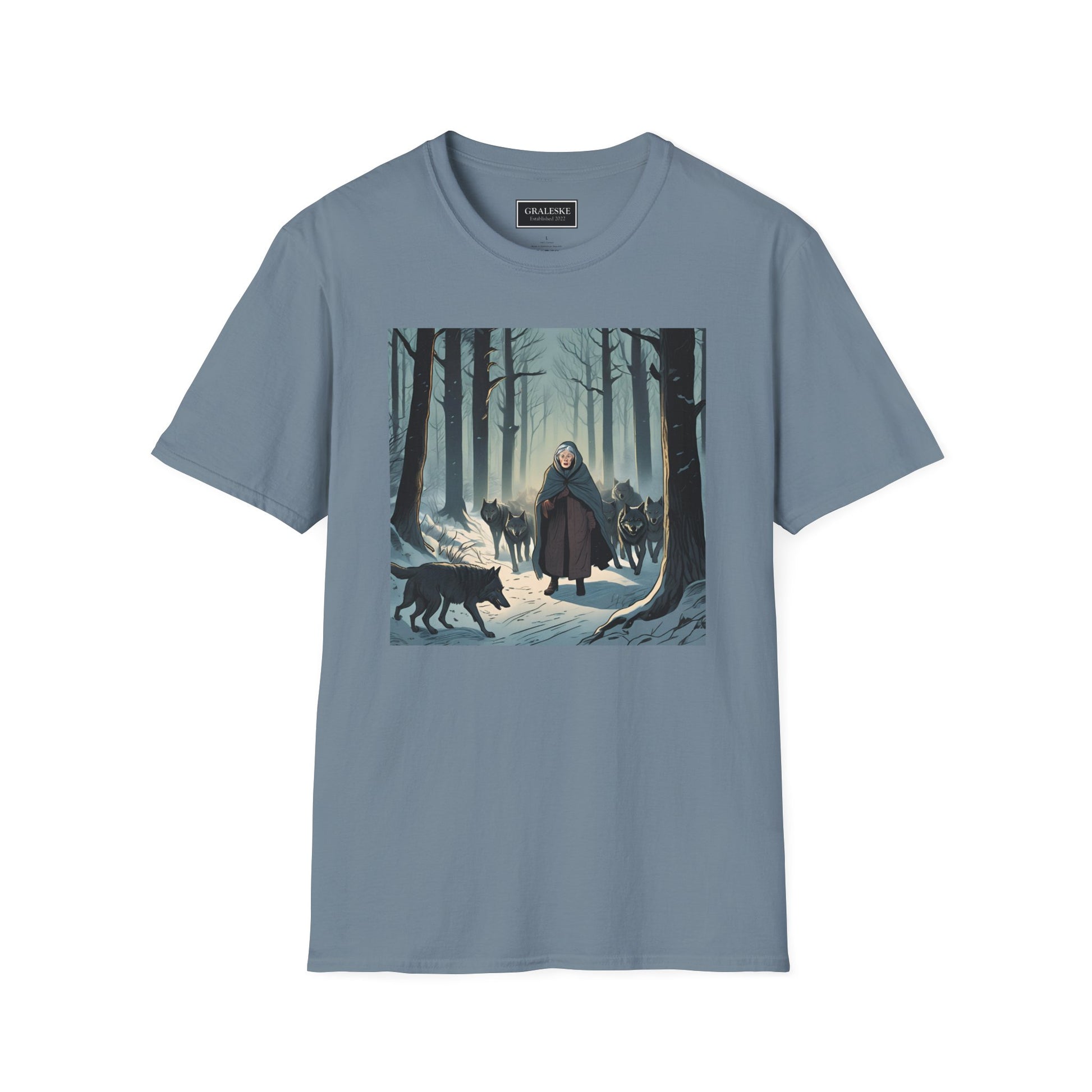 Grandma Leads Wolves Unisex T-Shirt - Graleske