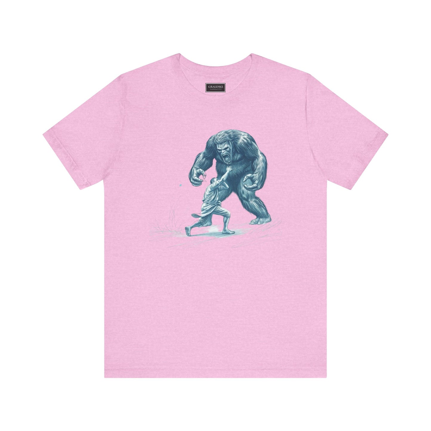 Man Fighting Bigfoot T-Shirt