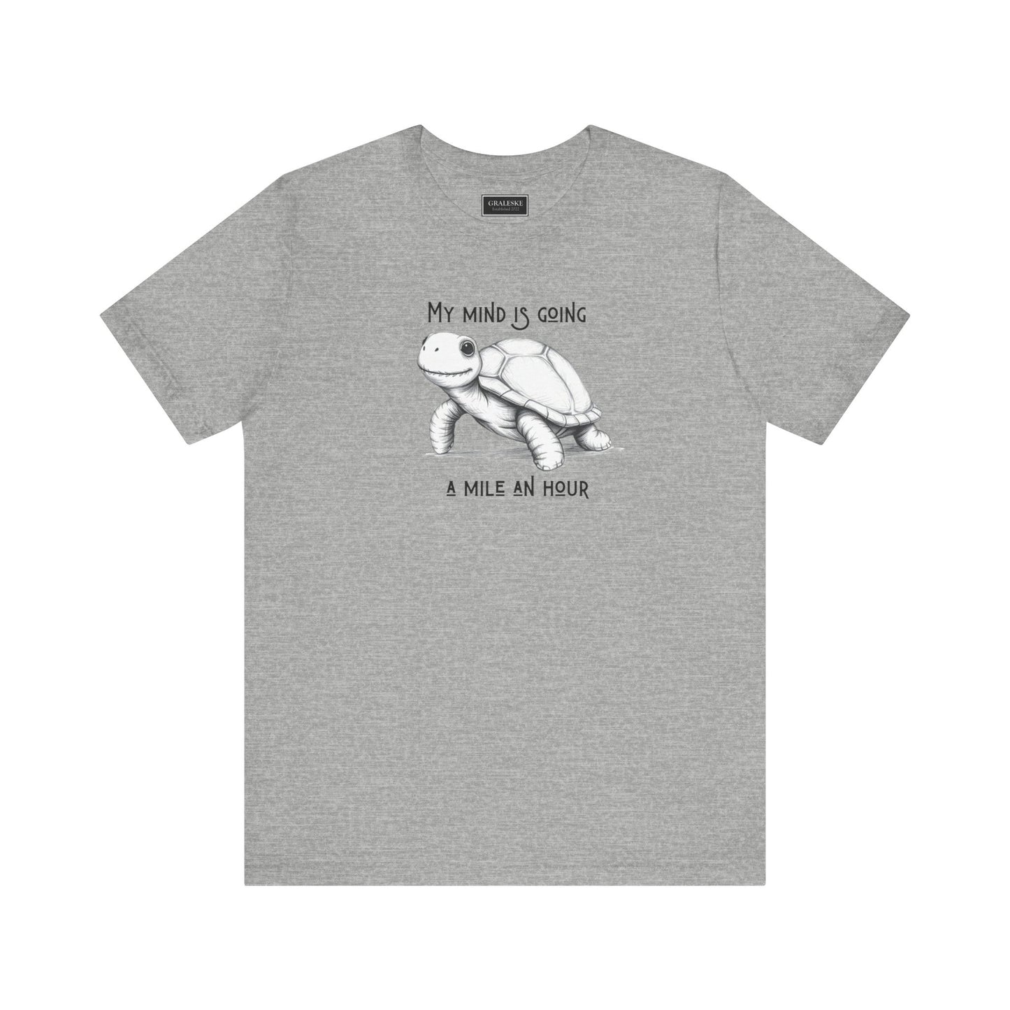 Office Inspired Tee - Unisex T-shirt with 'My Mind Is Going A Mile An Hour' Design